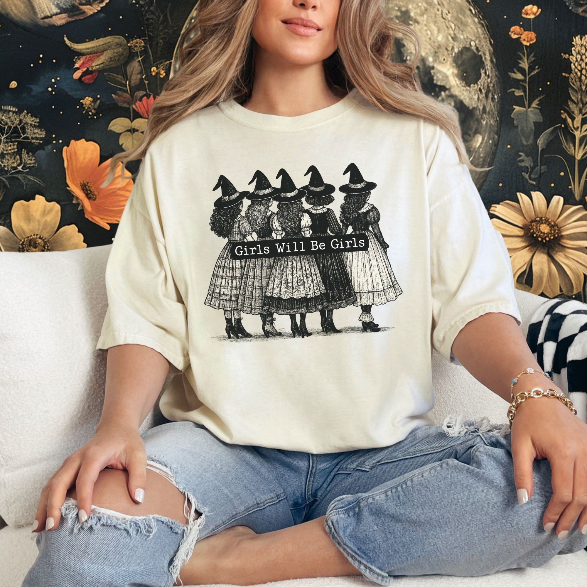 Witch Girls will be Girls T-shirt product thumbnail image Witch Girls will be Girls T-shirt product thumbnail image