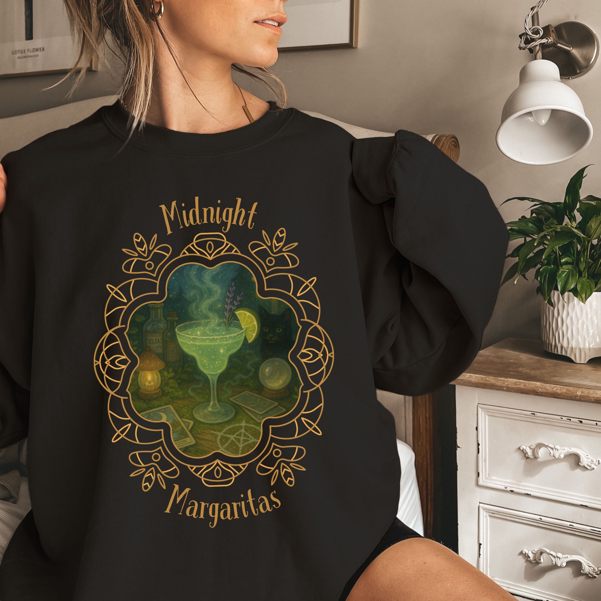 Midnight Margaritas Witchy Sweatshirt product thumbnail image