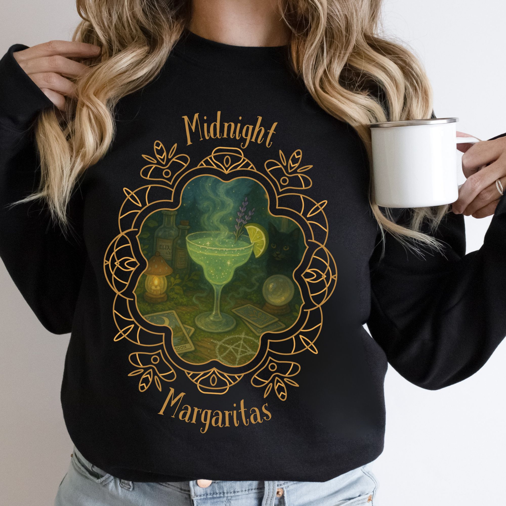 Midnight Margaritas Witchy Sweatshirt product thumbnail image