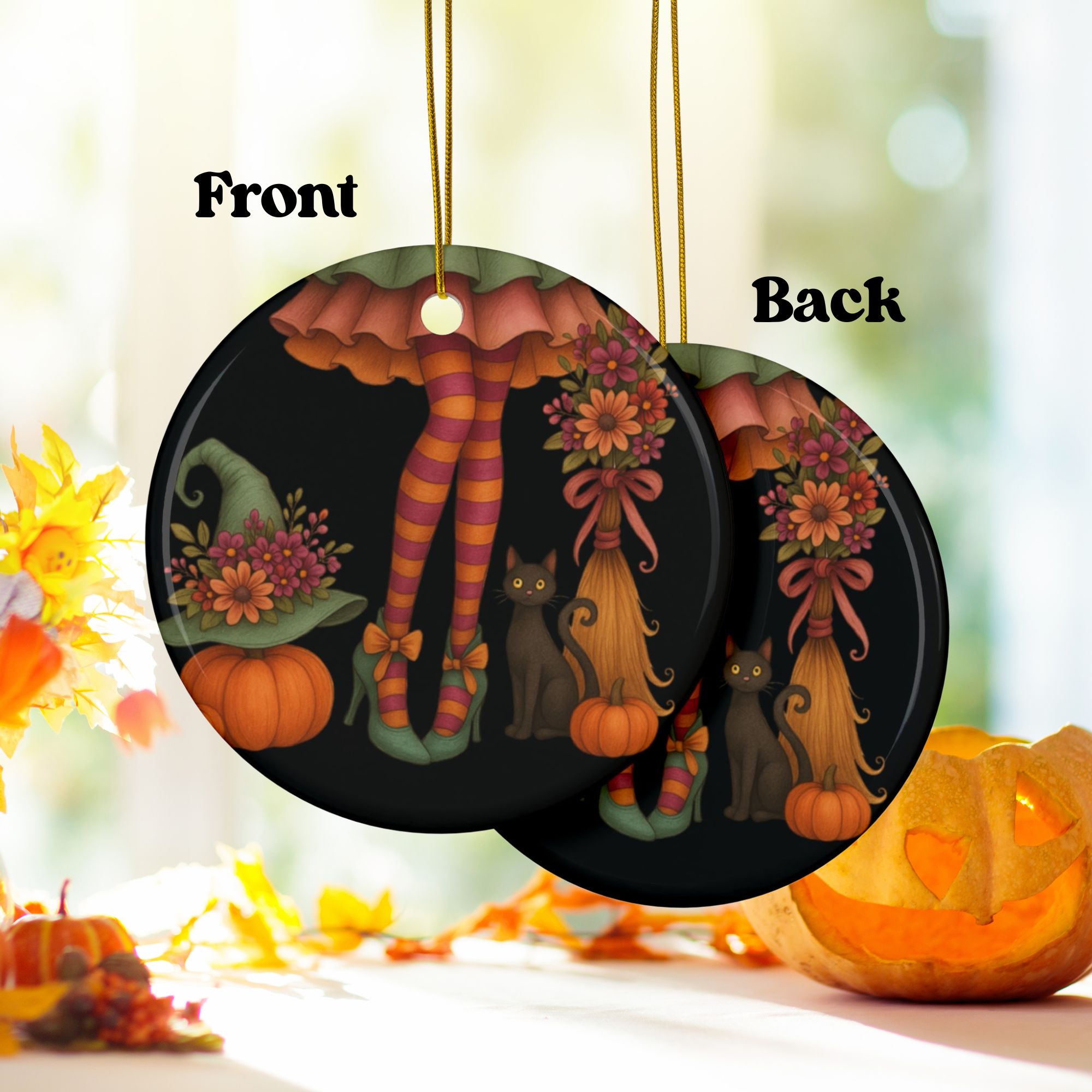 Witchy Legs Halloween Ornament product thumbnail image Witchy Legs Halloween Ornament product thumbnail image