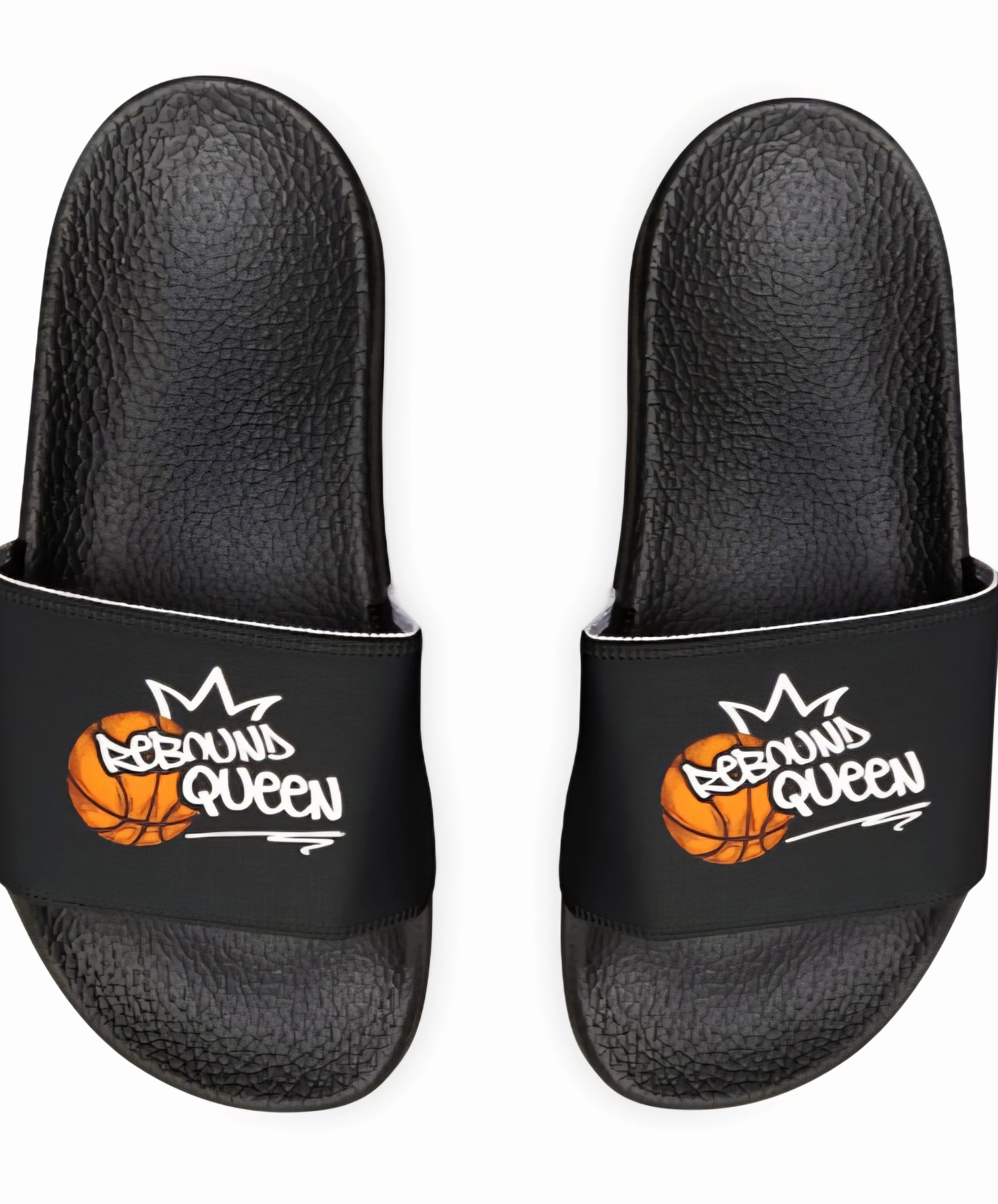 Rebound Queen Women's Basketball Slides Removable-Strap Sandals | Beach Slides, Casual Shoes, Holiday Accessories, Slip-On Sandals Basketball Player Gifts product thumbnail image Rebound Queen Women's Basketball Slides Removable-Strap Sandals | Beach Slides, Casual Shoes, Holiday Accessories, Slip-On Sandals Basketball Player Gifts product thumbnail image