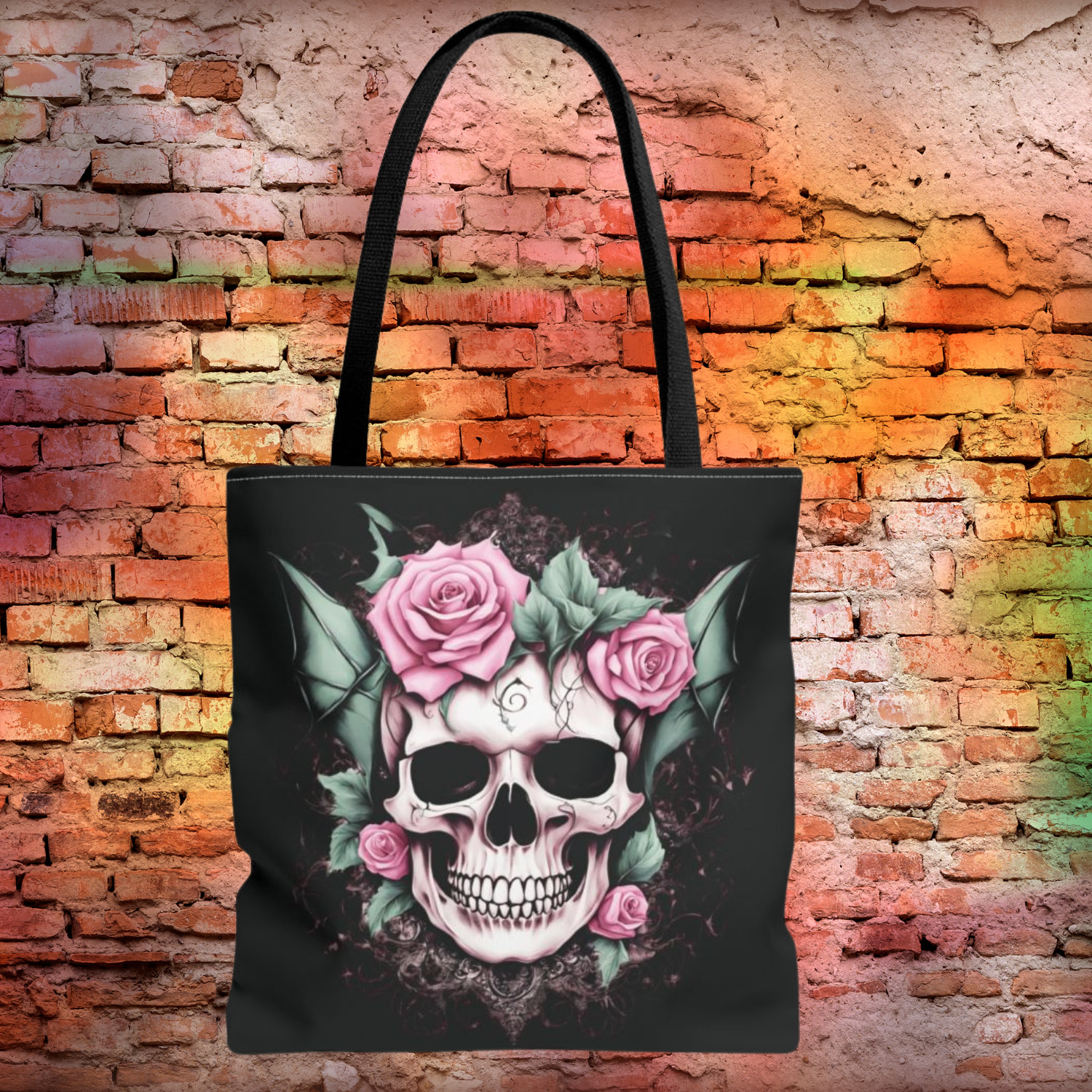 Gothic Skull Rose Tote Bag, Perfect for Halloween, Goth Lovers, Casual Outings, Eco-Friendly Shopper, Spooky Witchy Gift, dark academia product thumbnail image Gothic Skull Rose Tote Bag, Perfect for Halloween, Goth Lovers, Casual Outings, Eco-Friendly Shopper, Spooky Witchy Gift, dark academia product thumbnail image