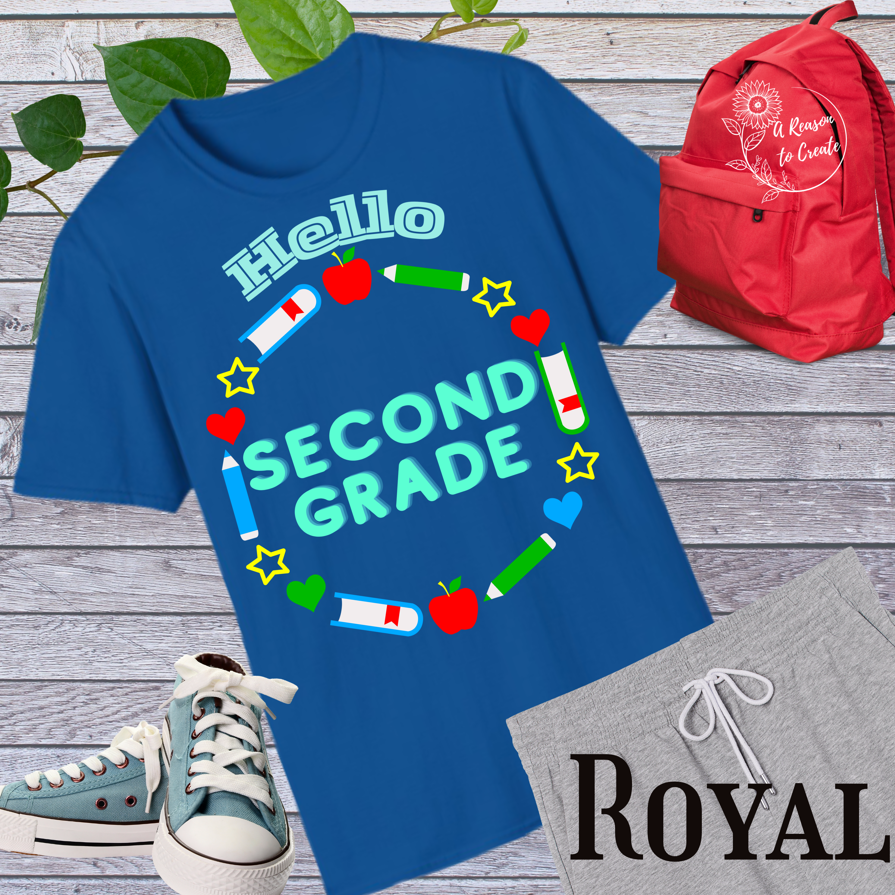 Hello Second Grade Unisex Softstyle T-Shirt, Back to School, Teacher Gift, Classroom Attire, Kids Apparel, Educational Shirt product thumbnail image
