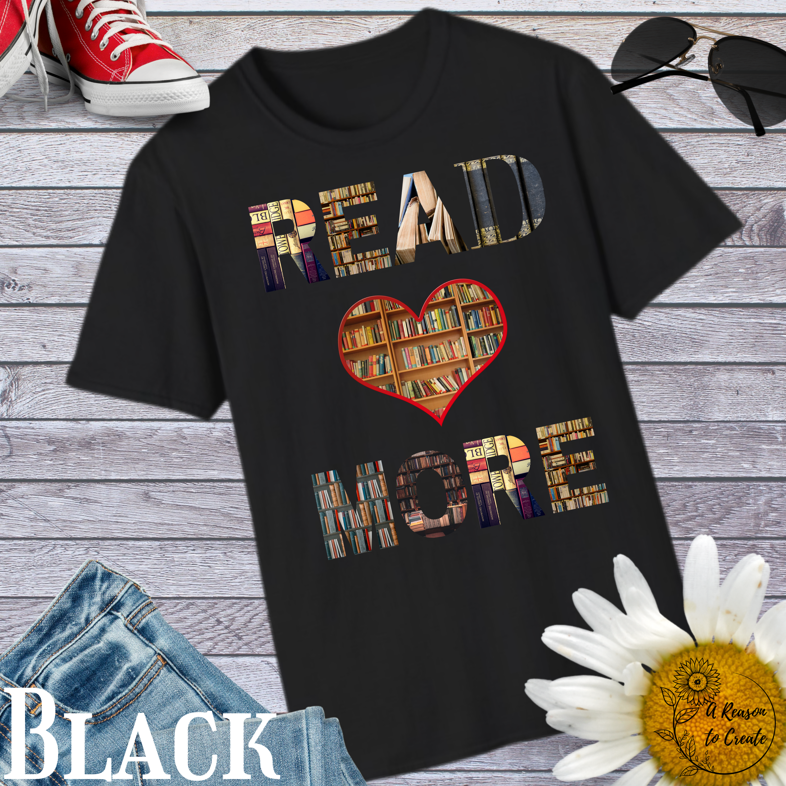 Read More Unisex Softstyle T-Shirt, Book Lover Gift, Literary Tee, Reading Apparel, Cozy Casual Wear, Perfect for Book Clubs