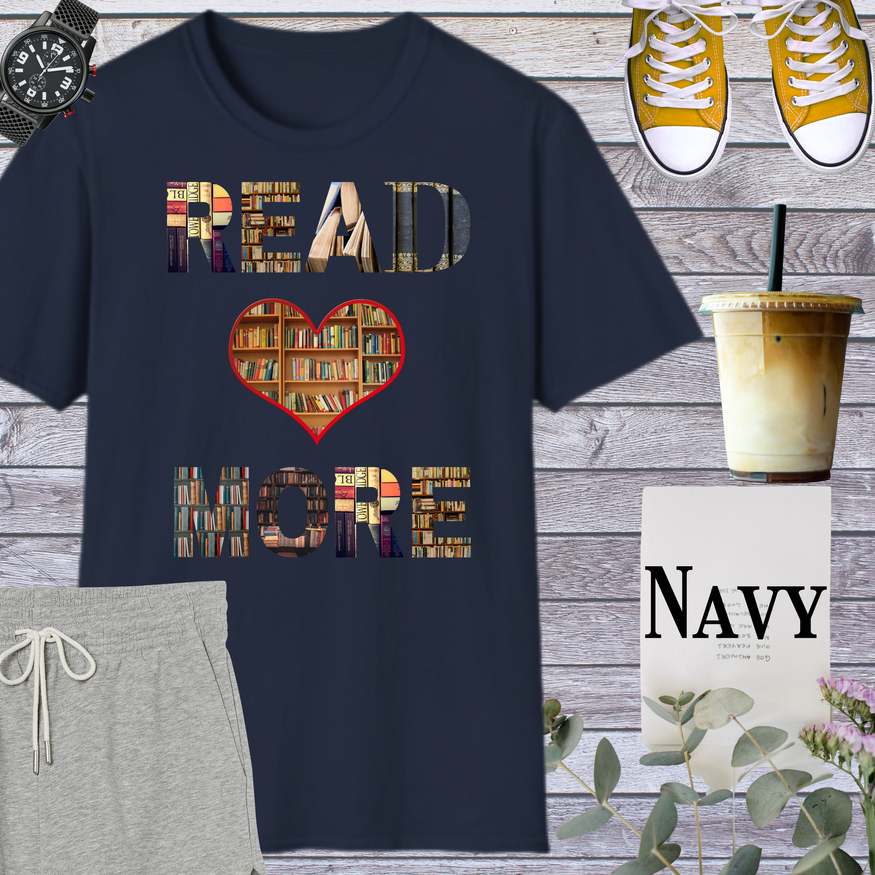 Read More Unisex Softstyle T-Shirt, Book Lover Gift, Literary Tee, Reading Apparel, Cozy Casual Wear, Perfect for Book Clubs product thumbnail image
