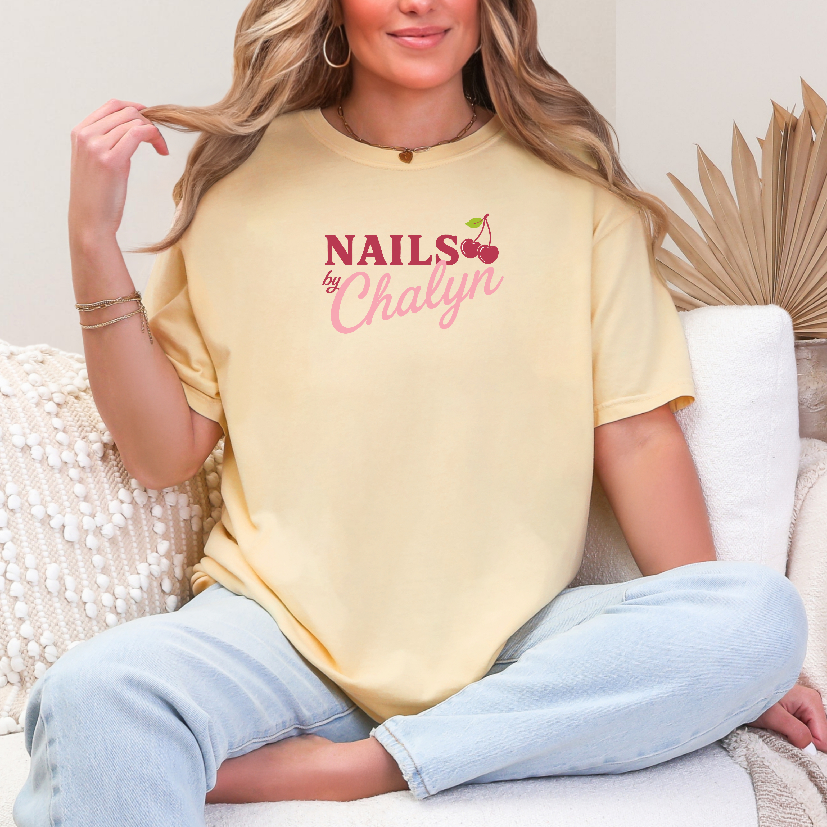 Nails by Chalyn logo; Comfort Colors Tee product thumbnail image