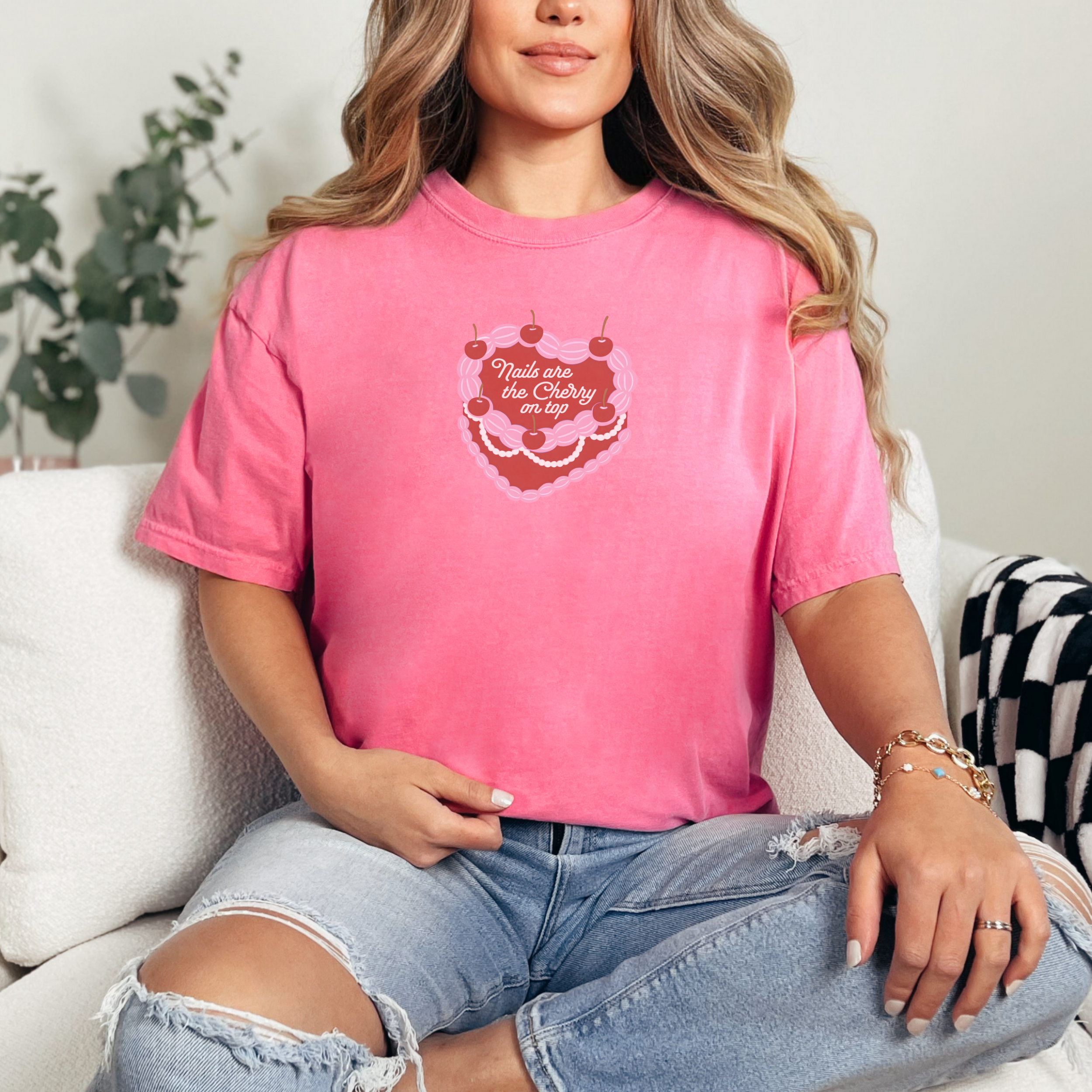 Nails are the Cherry on Top, Comfort Colors Tee product thumbnail image