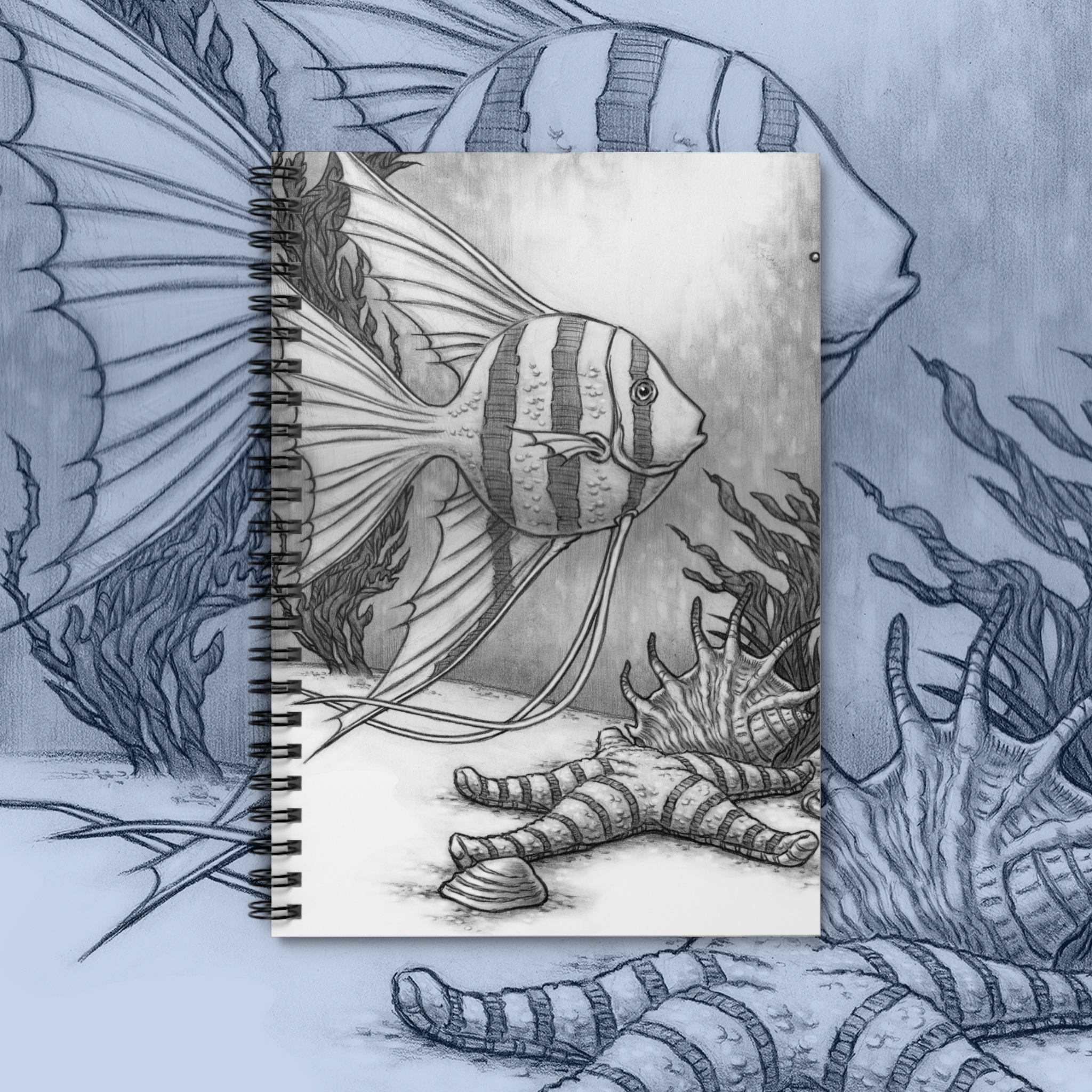 Angelfish Spiral Notebook - Ruled Line product thumbnail image Angelfish Spiral Notebook - Ruled Line product thumbnail image