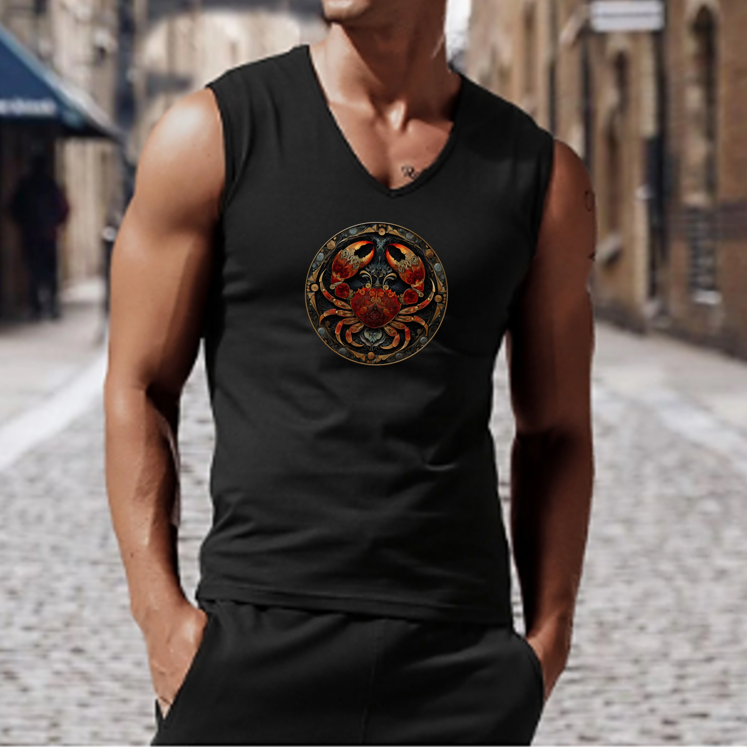 Cancer Astrological Zodiac Sign Unisex Jersey Tank product thumbnail image Cancer Astrological Zodiac Sign Unisex Jersey Tank product thumbnail image
