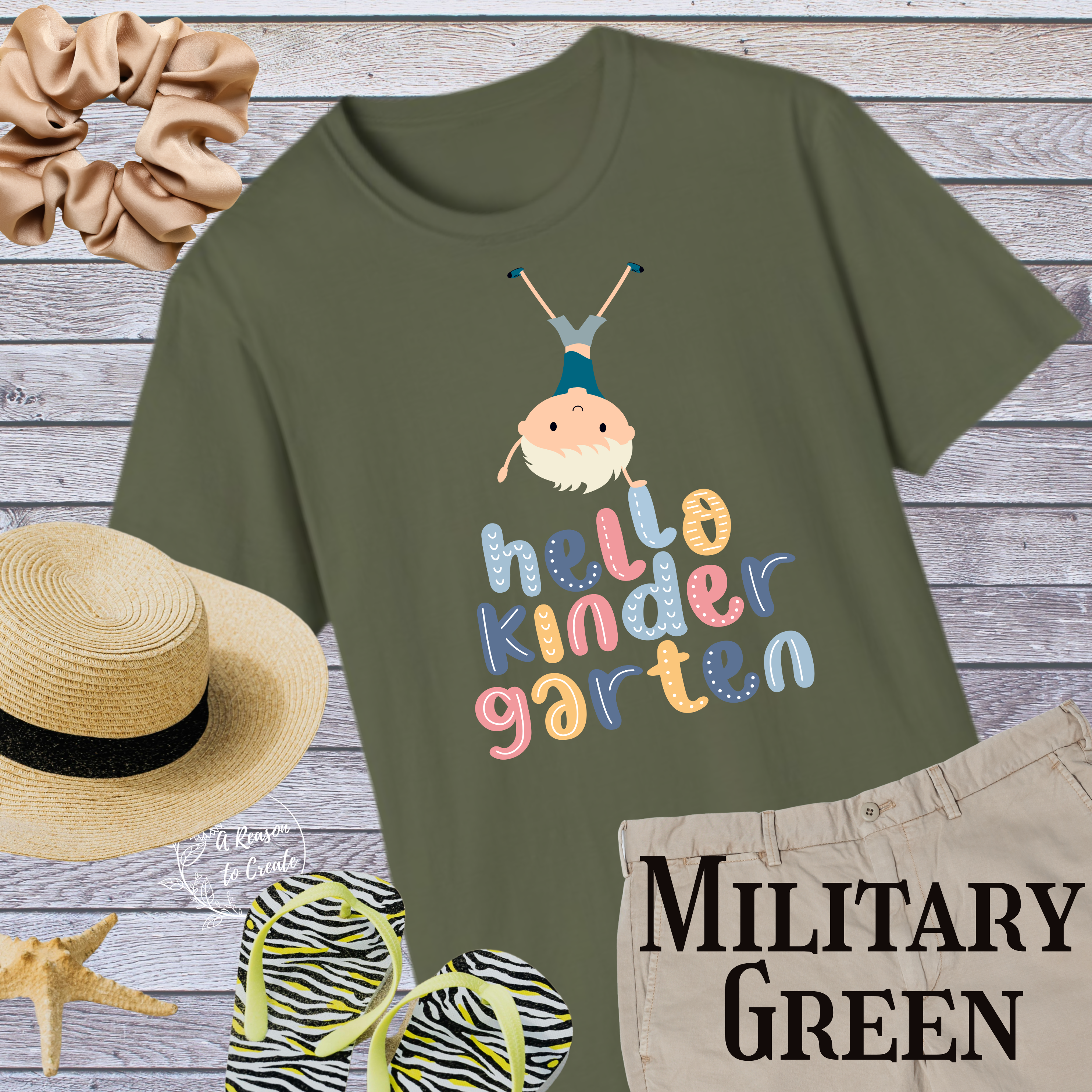 Cute "Hello Kindergarten" Unisex Softstyle T-Shirt for Kids, Back to School Shirt, Teacher Gift, Toddler Ed-Purchase Gear, Preschool Top product thumbnail image