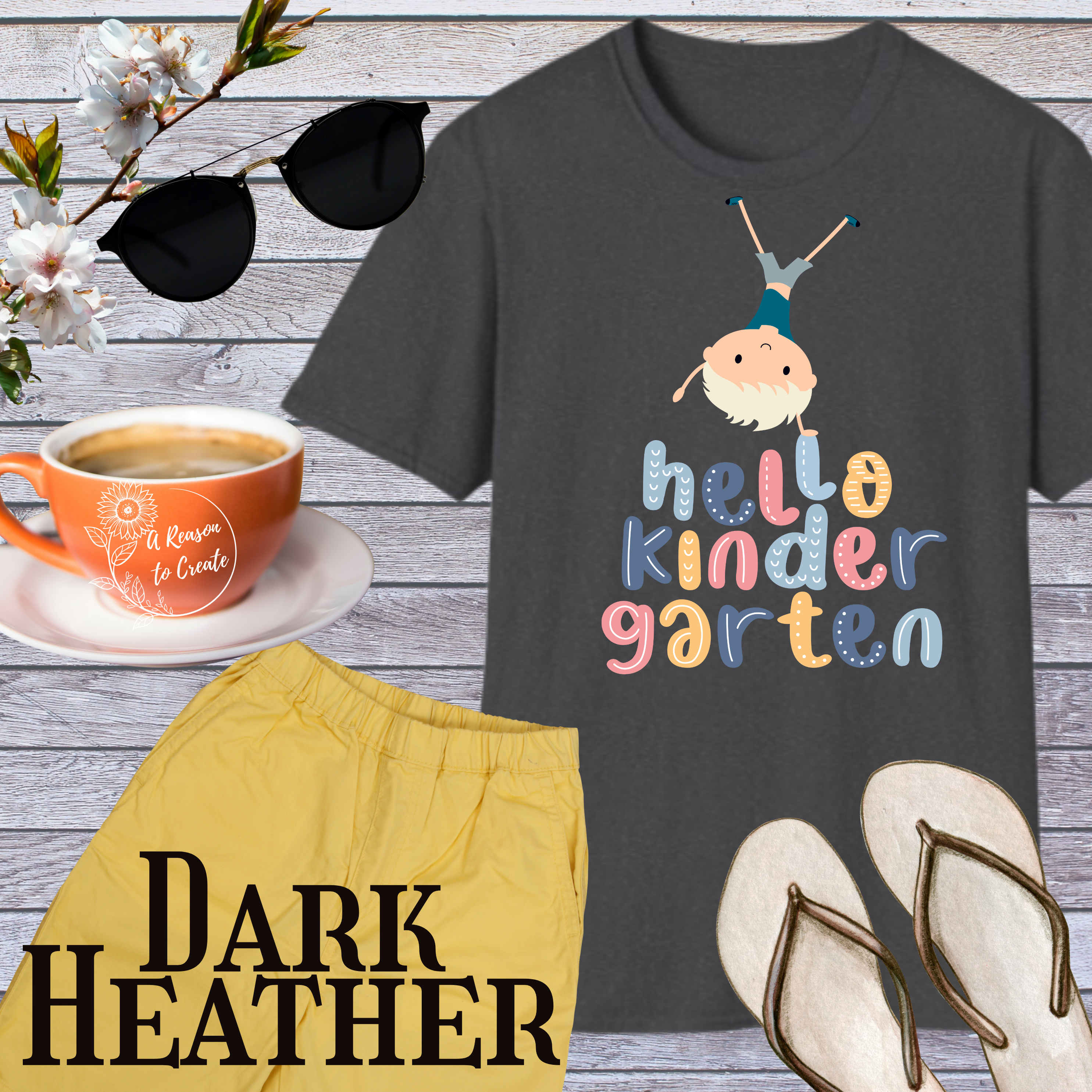 Cute "Hello Kindergarten" Unisex Softstyle T-Shirt for Kids, Back to School Shirt, Teacher Gift, Toddler Ed-Purchase Gear, Preschool Top product thumbnail image
