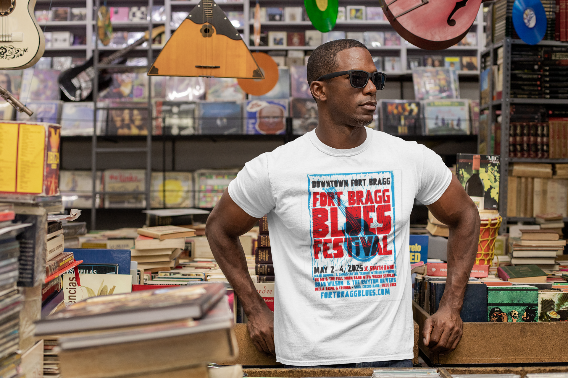 2025 Fort Bragg Blues Festival T-Shirt, Unisex Graphic Tee, Music Lover Shirt, Festival Apparel, Casual Summer Wear product thumbnail image 2025 Fort Bragg Blues Festival T-Shirt, Unisex Graphic Tee, Music Lover Shirt, Festival Apparel, Casual Summer Wear product thumbnail image