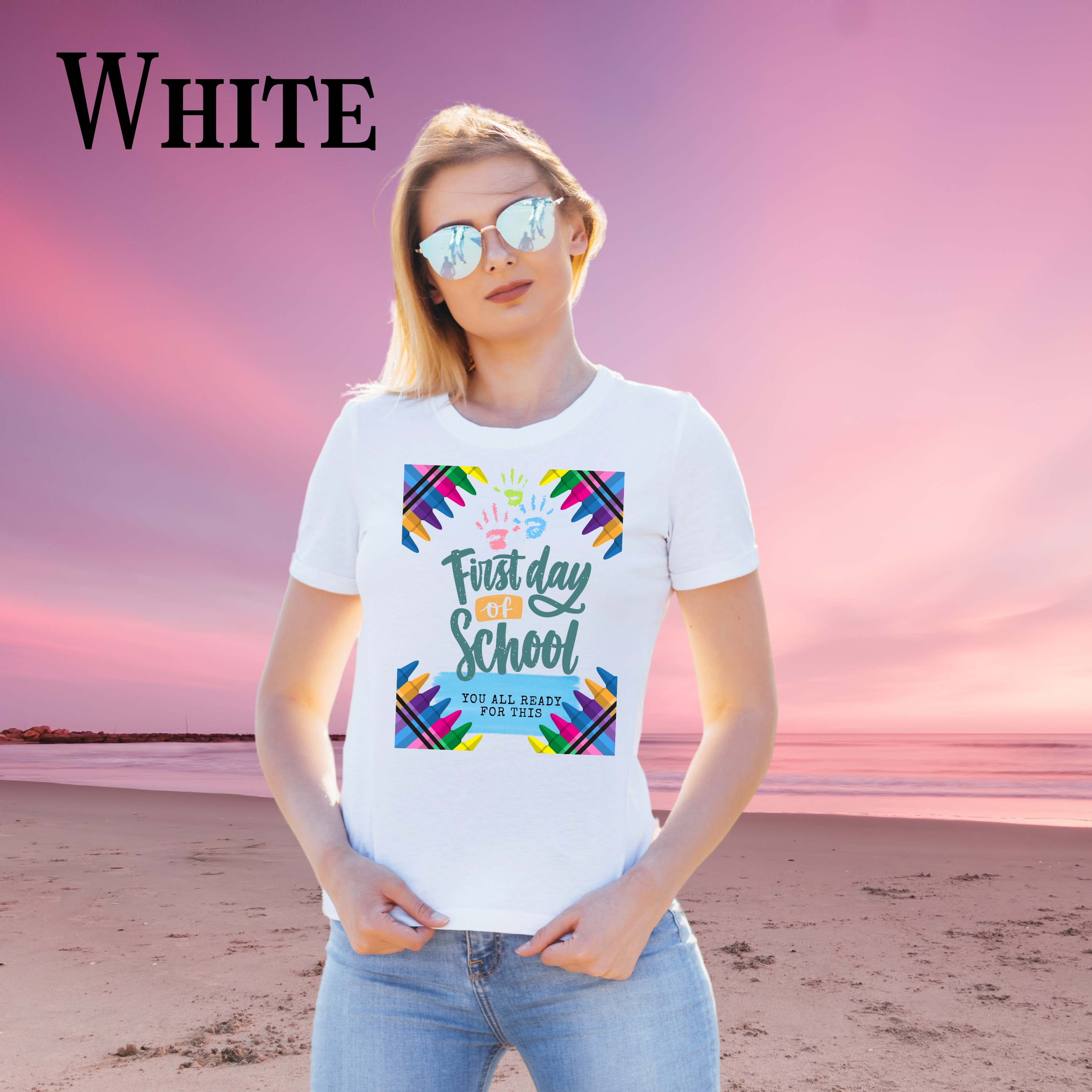 First Day of School Unisex Soft T-Shirt | Back to School Gift, Fun School Apparel, Colorful T-Shirt, Classroom Outfit, Teacher Gift, [...] product thumbnail image