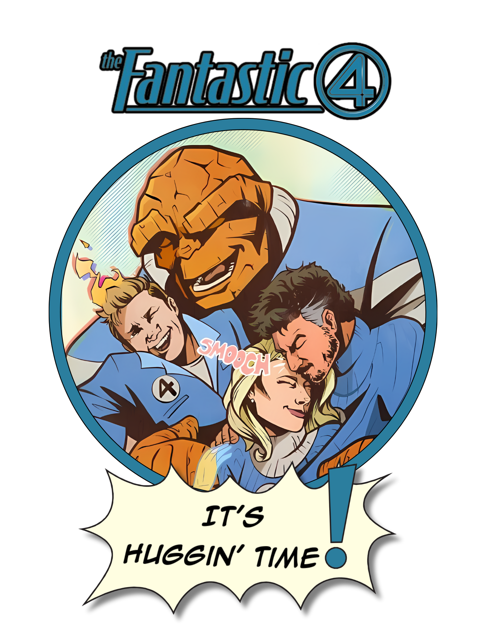 “It’s Huggin’ Time!” – A Fantastic Four Pocket Tee of Love and Laughs Casual Unisex T-Shirt, Gift for Nature Lovers, Birthday Gift, Everyday Wear, Eco-Friendly Tee product thumbnail image