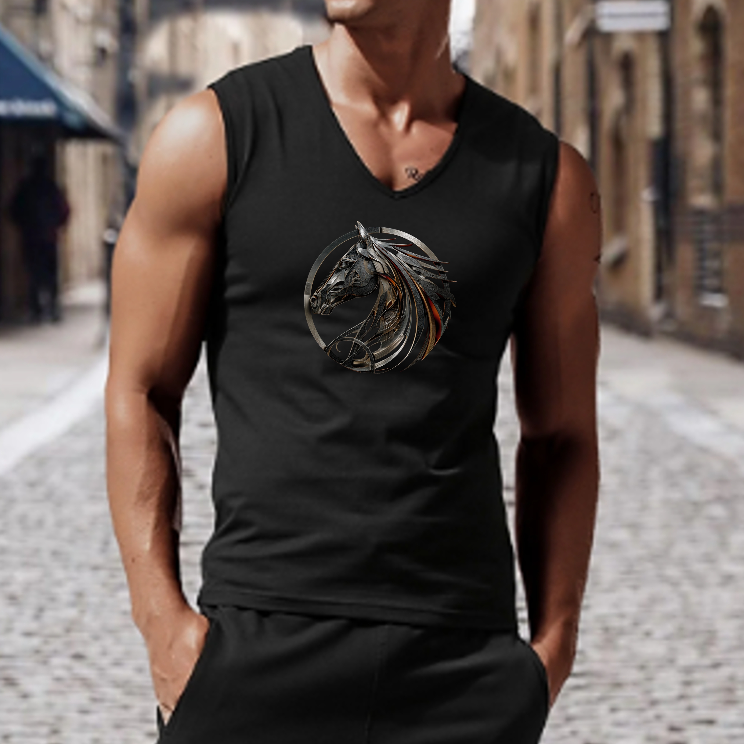 Black Stallion Unisex Jersey Tank Top product thumbnail image Black Stallion Unisex Jersey Tank Top product thumbnail image