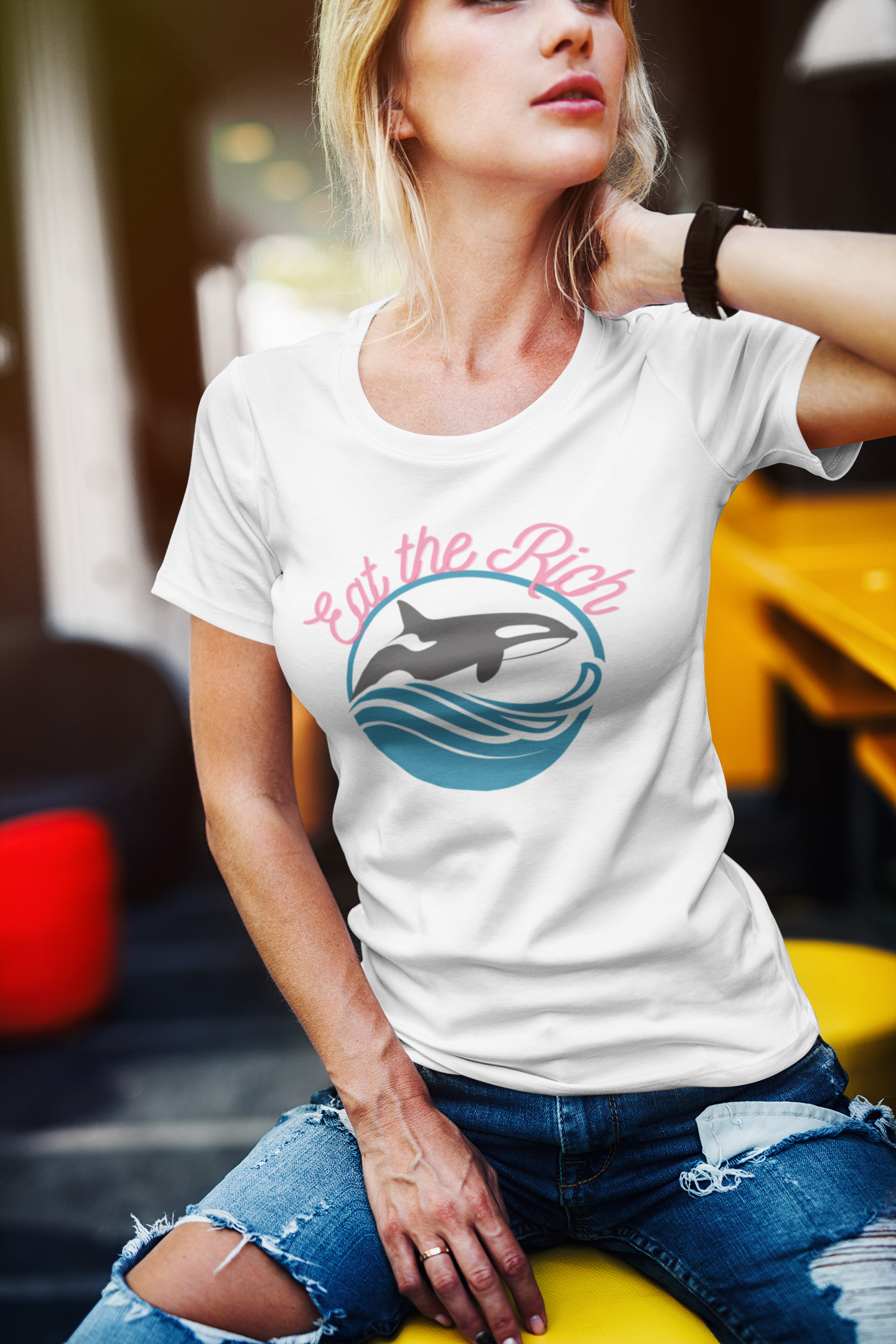 Eat the Rich Orca T-Shirt | Funny Anti-Capitalist Shirt | Yacht Attack Whale Tee | Ocean Rebellion Graphic | Unisex Protest T-Shirt product thumbnail image Eat the Rich Orca T-Shirt | Funny Anti-Capitalist Shirt | Yacht Attack Whale Tee | Ocean Rebellion Graphic | Unisex Protest T-Shirt product thumbnail image