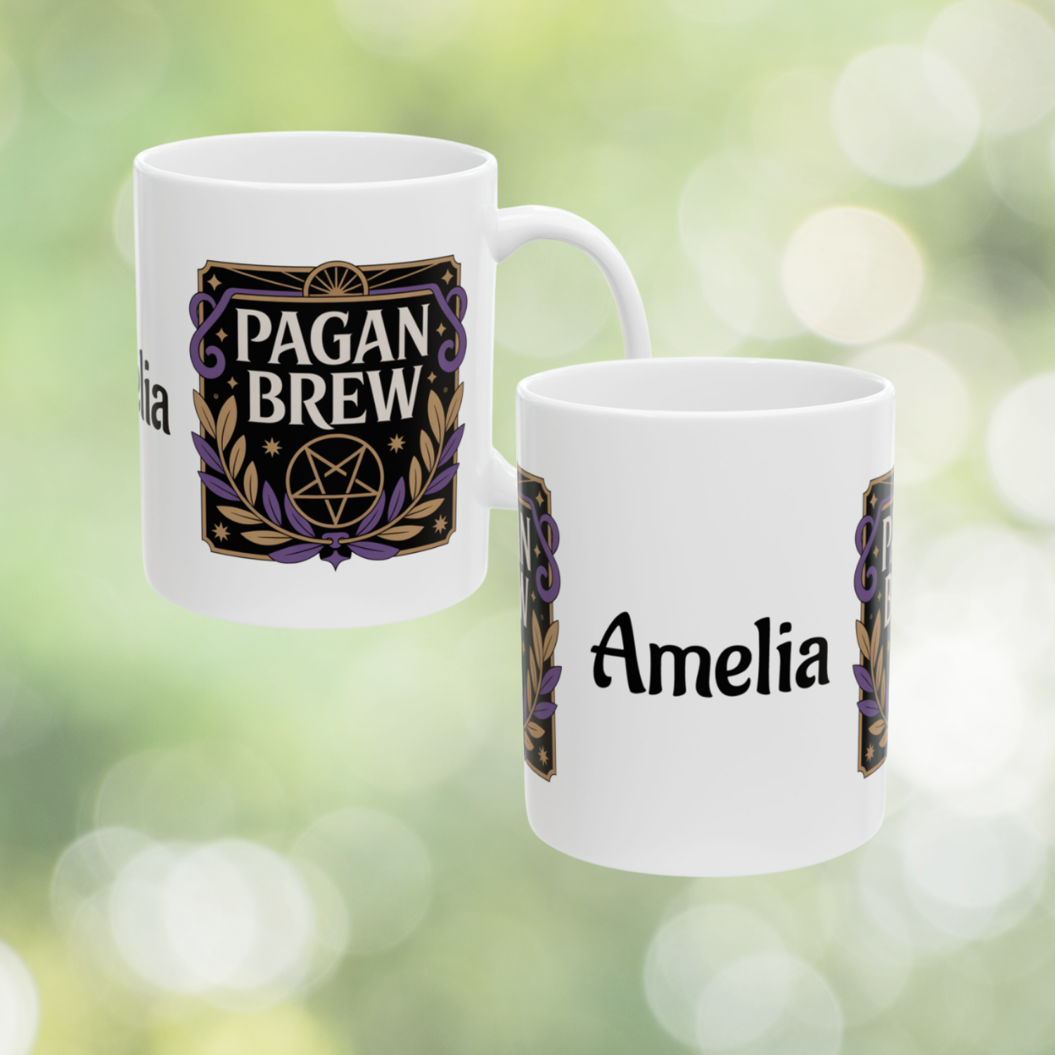 Personalized Pagan Brew Ceramic Mug, (11oz)