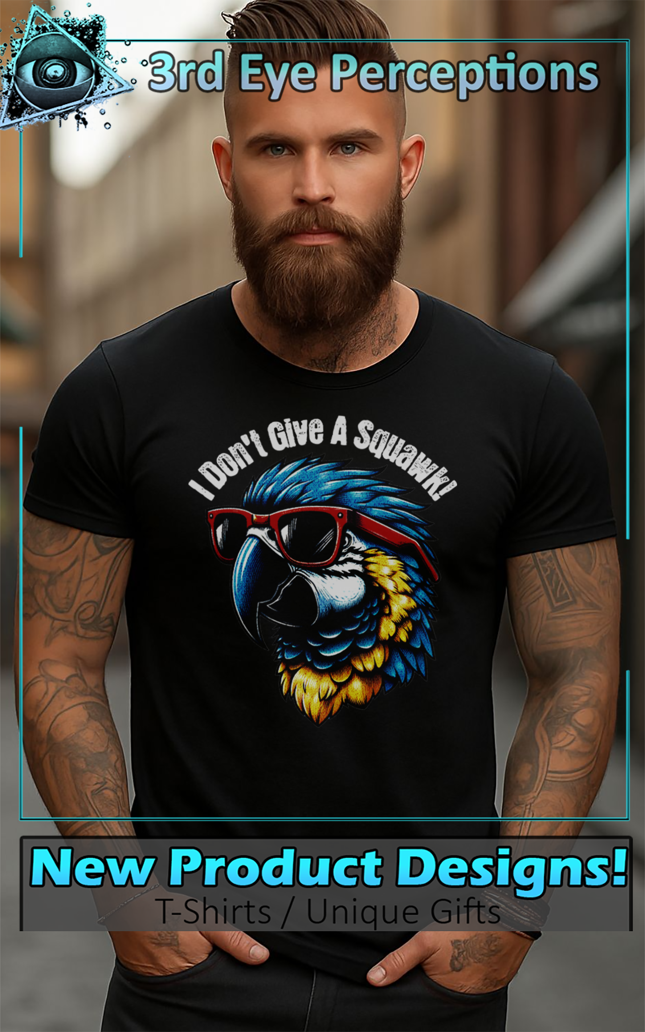 Funny Sunglasses Y2k Parrot Macaw Bird I Don't Give A Squawk!
