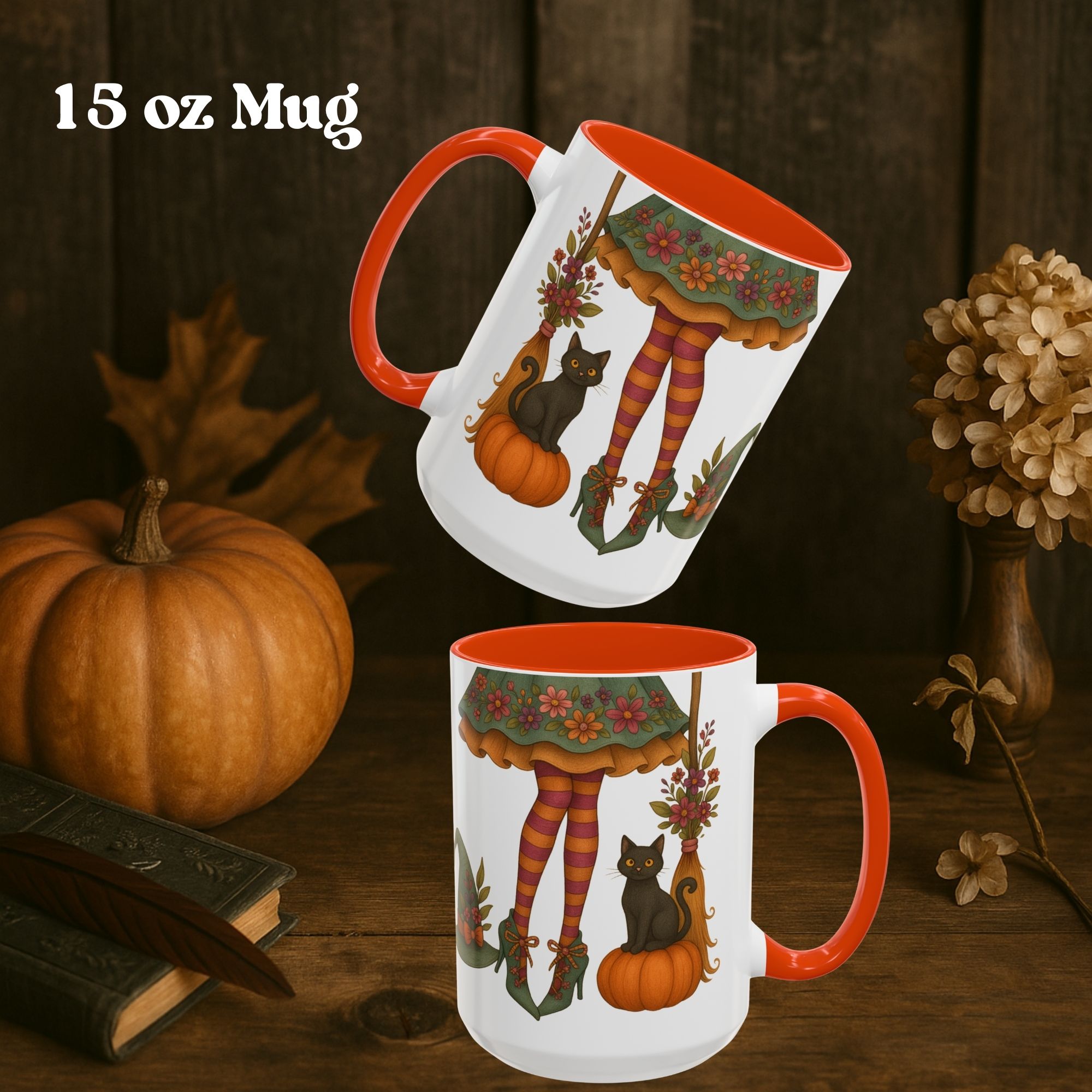 Mug - Floral Witch Legs Mug product thumbnail image