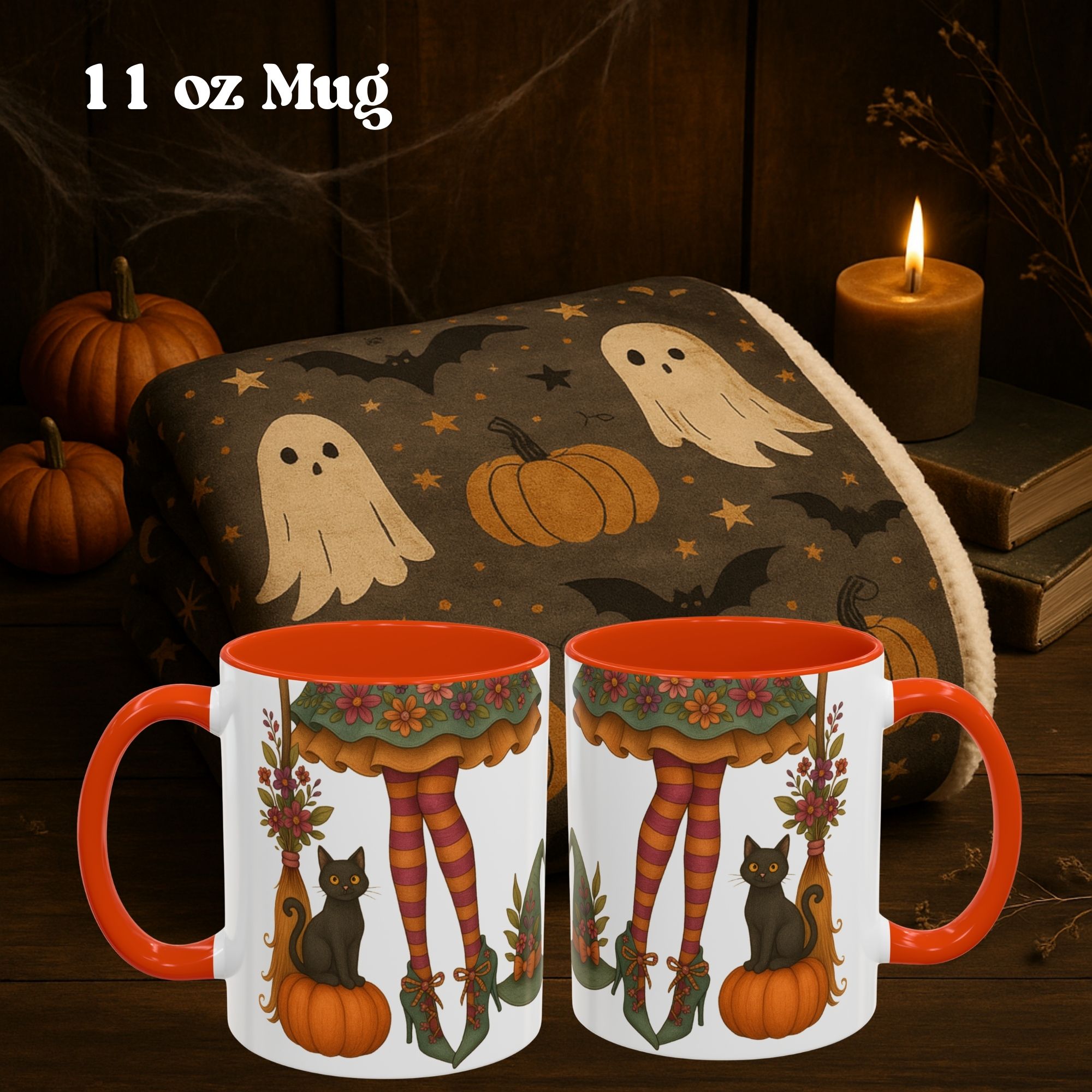Mug - Floral Witch Legs Mug product thumbnail image