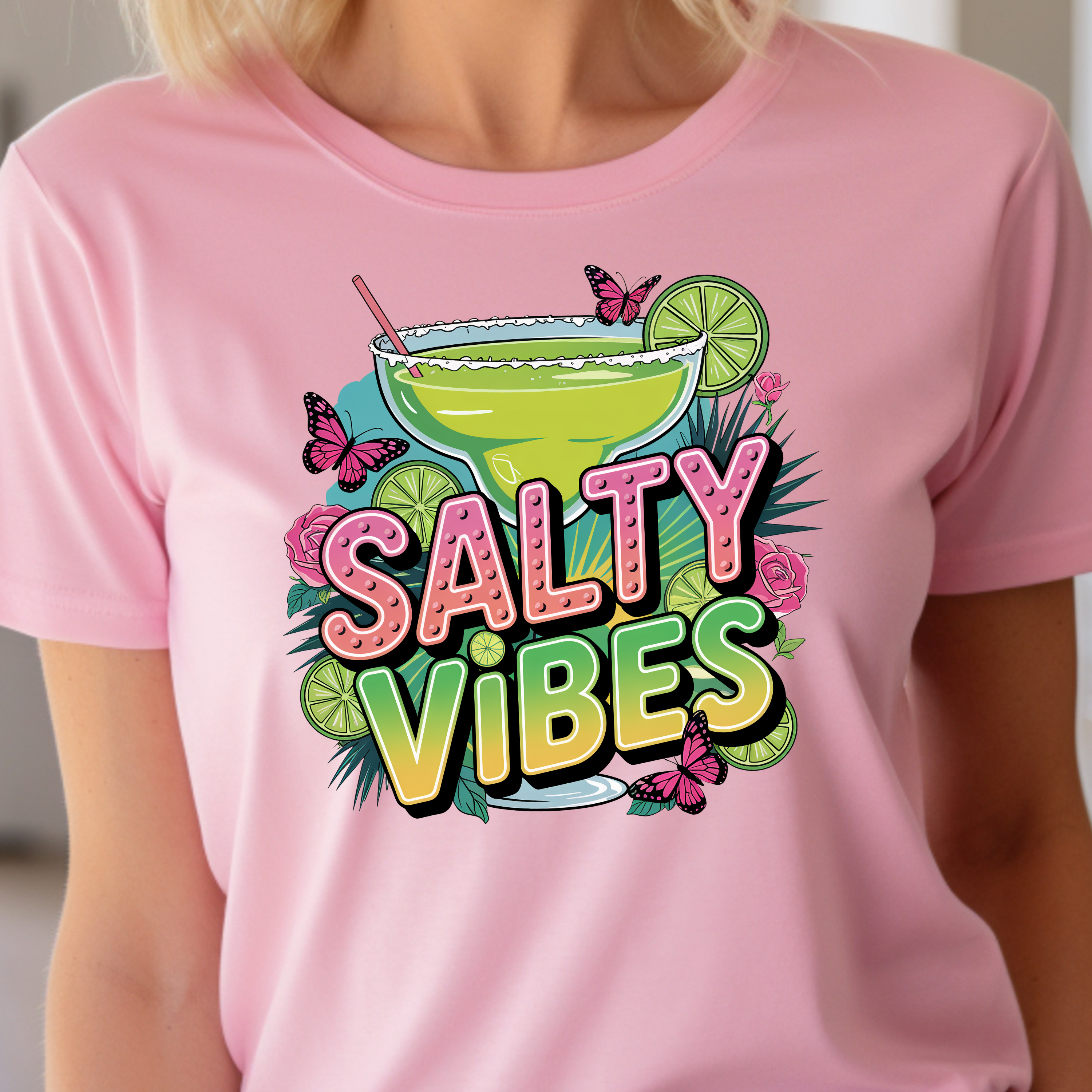 Salty Vibes Unisex T-Shirt | Beachwear, Summer Style, Gift for Her, Casual Tee, Vacation Outfit