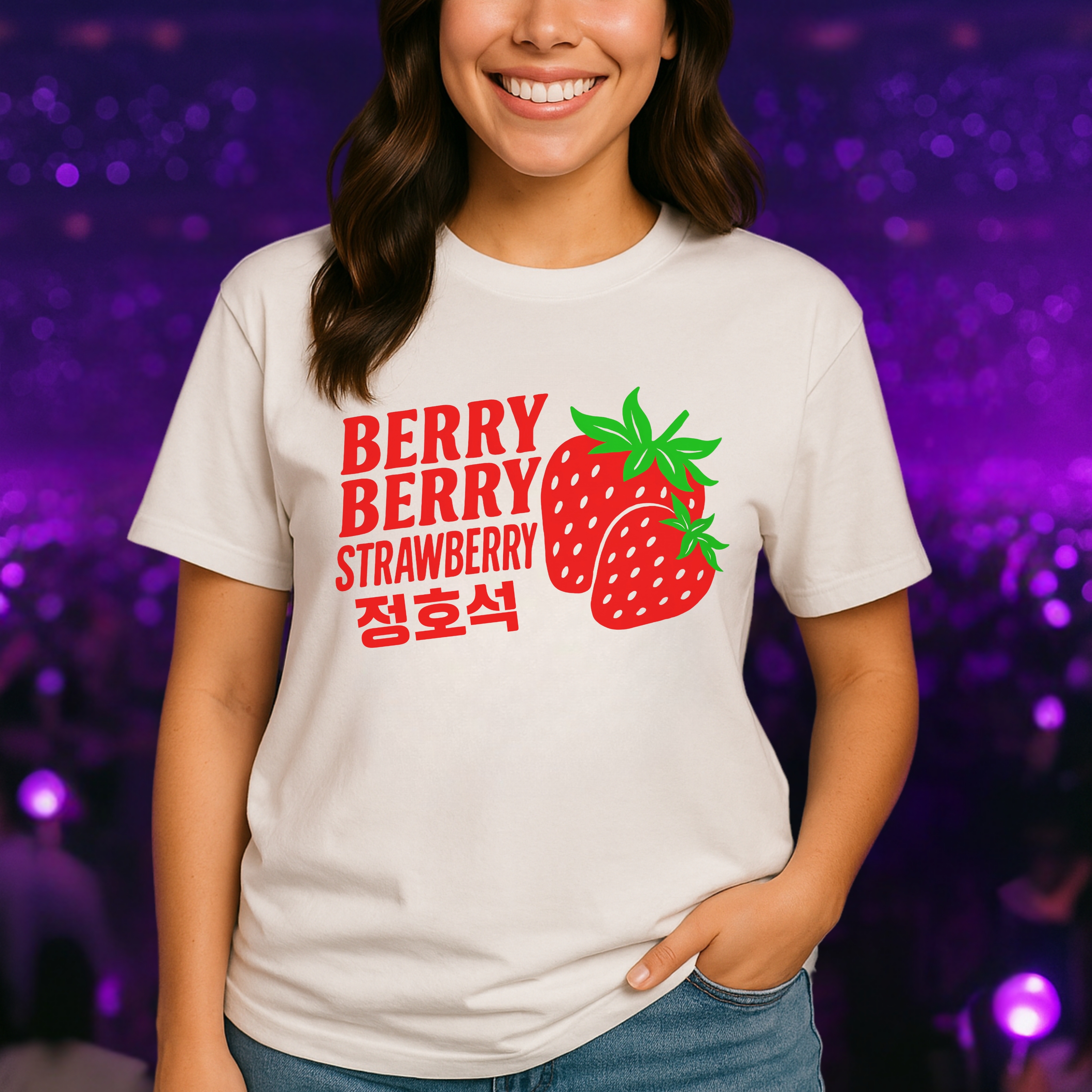 Hobi Berry Berry Strawberry Unisex Tee, Designed for Army by Army 