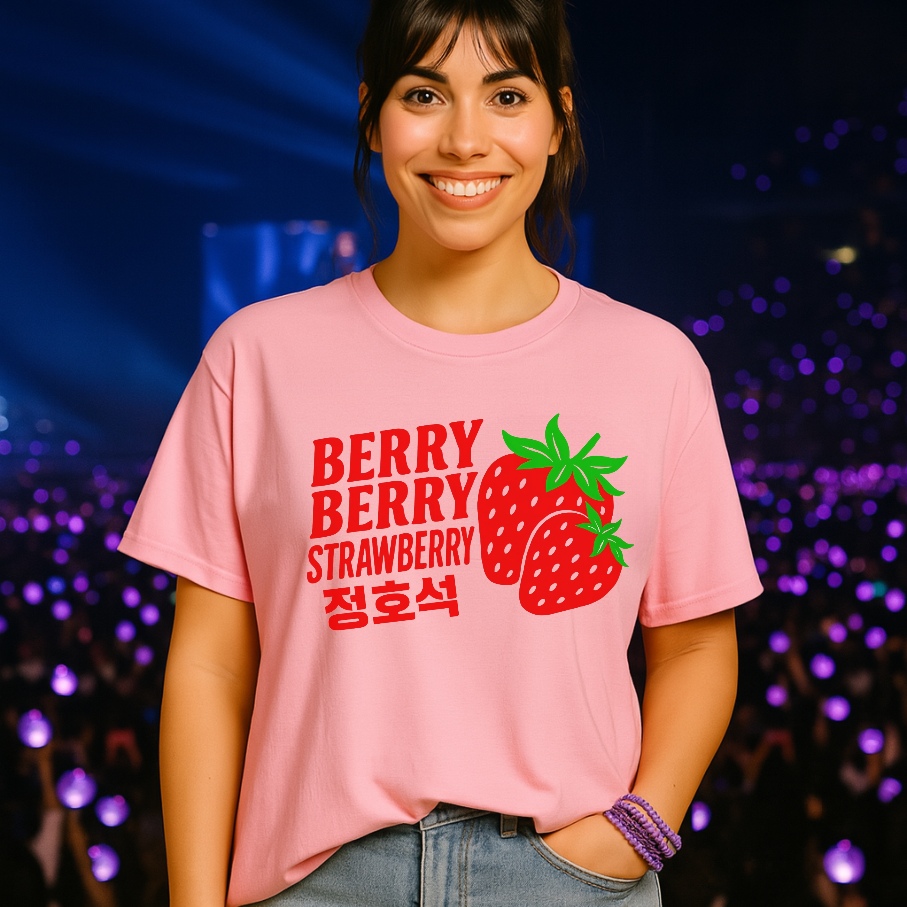 Hobi Berry Berry Strawberry Unisex Tee, Designed for Army by Army product thumbnail image Hobi Berry Berry Strawberry Unisex Tee, Designed for Army by Army product thumbnail image
