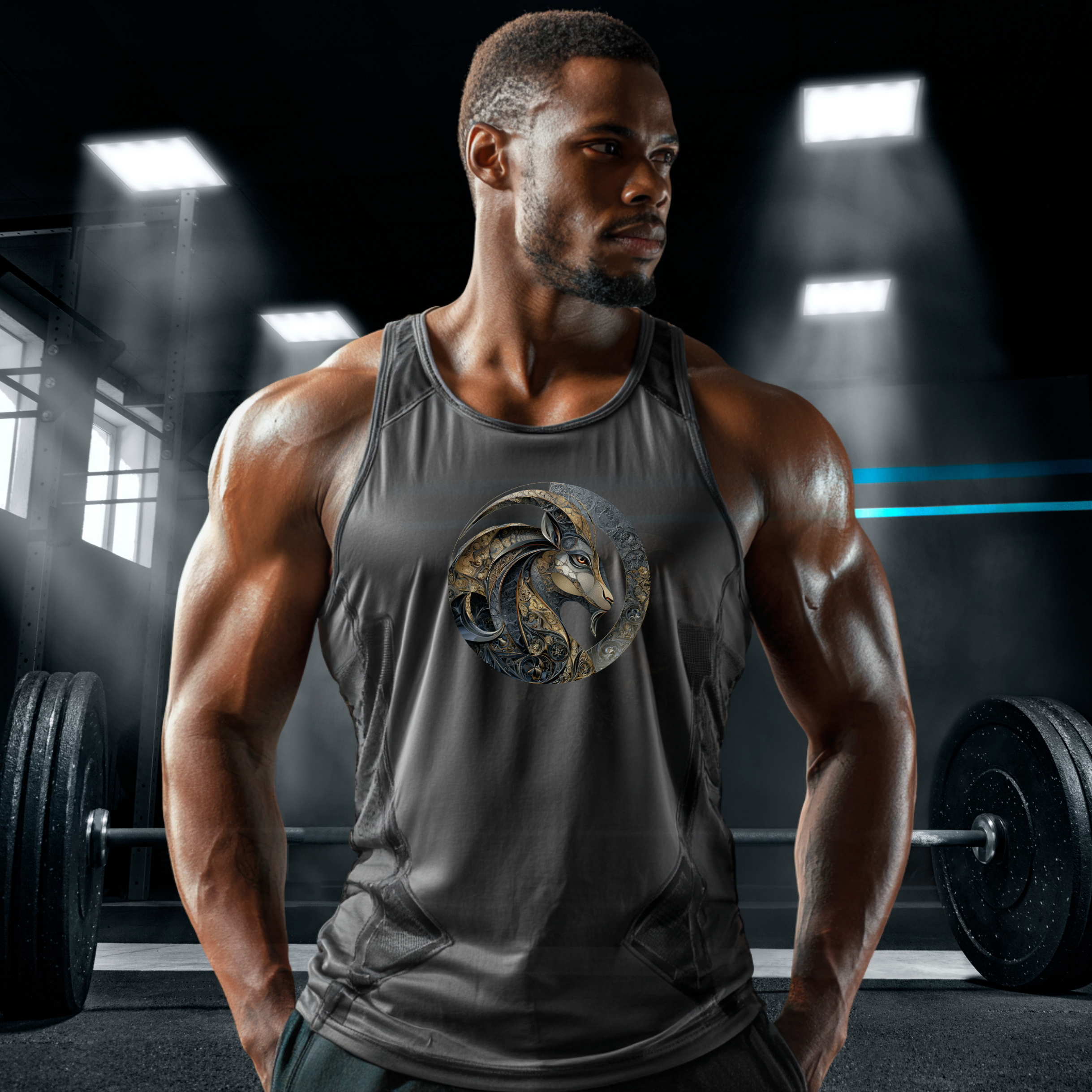 Capricorn the Goat Astrological Zodiac Sign Unisex Jersey Tank product thumbnail image
