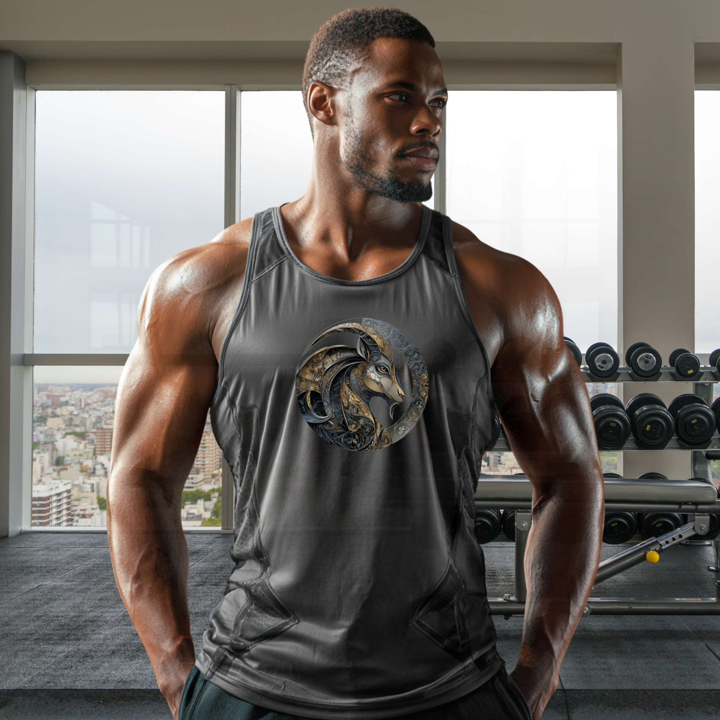 Capricorn the Goat Astrological Zodiac Sign Unisex Jersey Tank product thumbnail image