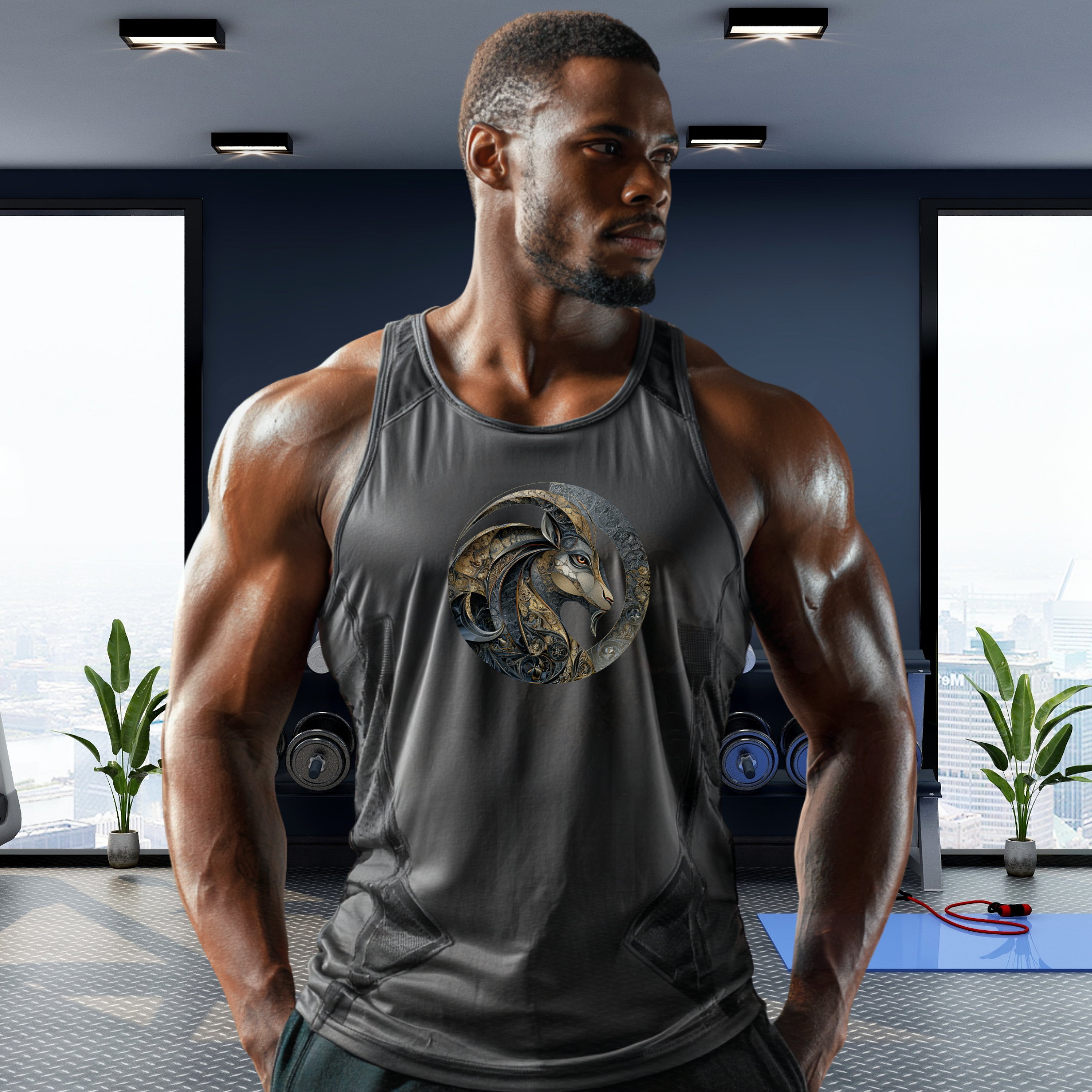 Capricorn the Goat Astrological Zodiac Sign Unisex Jersey Tank product thumbnail image