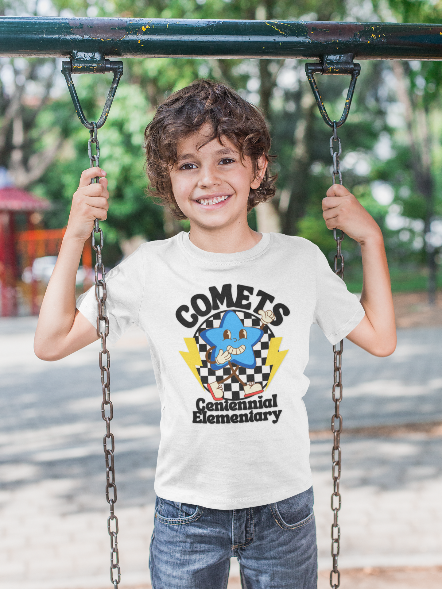 Centennial Comets Kids Tee, School Spirit Shirt, Kids Graphic Tee, Fun Playwear, Comets Merchandise, Birthday Gift for Kids product thumbnail image Centennial Comets Kids Tee, School Spirit Shirt, Kids Graphic Tee, Fun Playwear, Comets Merchandise, Birthday Gift for Kids product thumbnail image