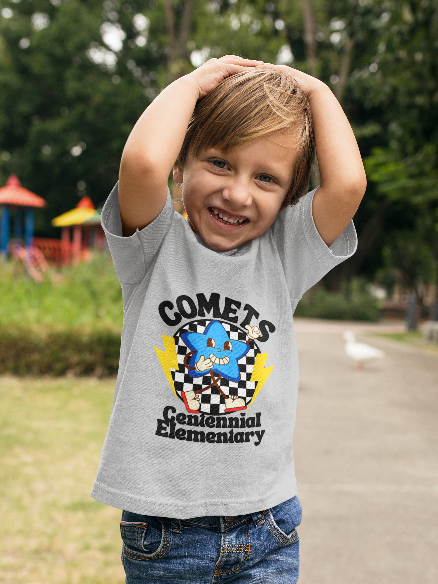 Centennial Comets Kids Tee, School Spirit Shirt, Kids Graphic Tee, Fun Playwear, Comets Merchandise, Birthday Gift for Kids product thumbnail image Centennial Comets Kids Tee, School Spirit Shirt, Kids Graphic Tee, Fun Playwear, Comets Merchandise, Birthday Gift for Kids product thumbnail image