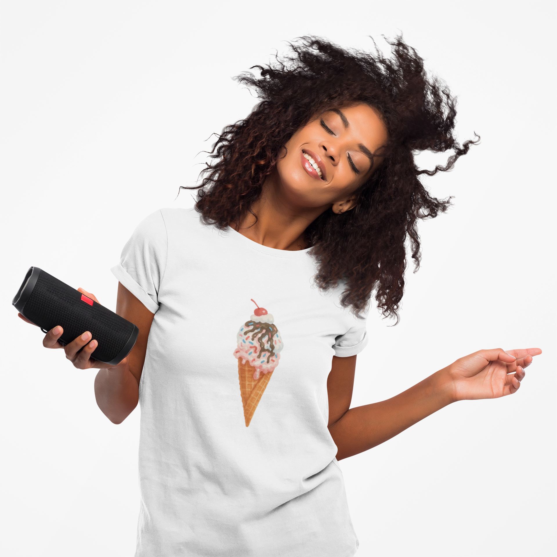 Ice Cream Tee, Summer Shirt, Food Lover Gift, Unisex T-Shirt, Graphic Tee, Cute Dessert Apparel product thumbnail image Ice Cream Tee, Summer Shirt, Food Lover Gift, Unisex T-Shirt, Graphic Tee, Cute Dessert Apparel product thumbnail image