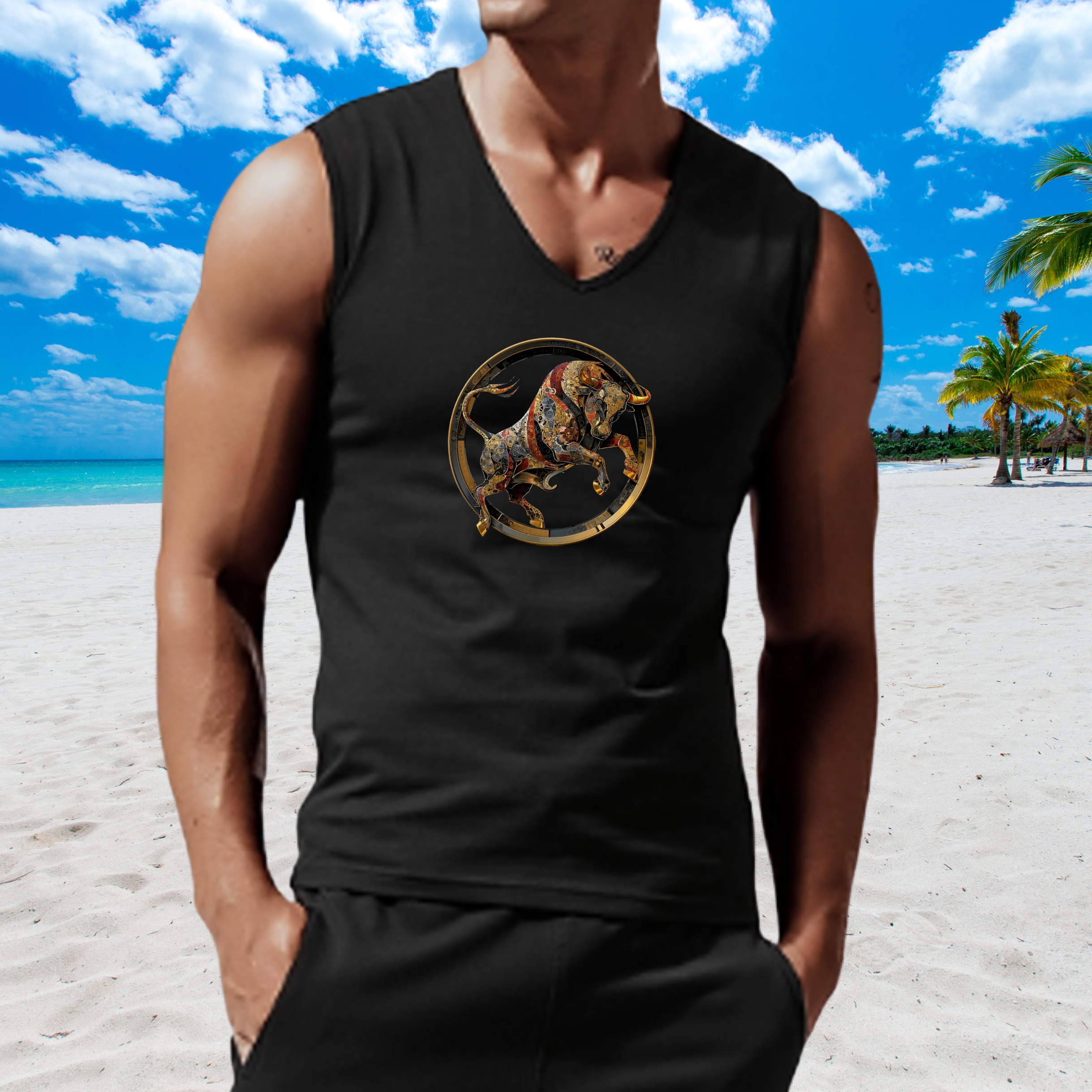 Taurus Astrological Sign Unisex Jersey Tank product thumbnail image Taurus Astrological Sign Unisex Jersey Tank product thumbnail image
