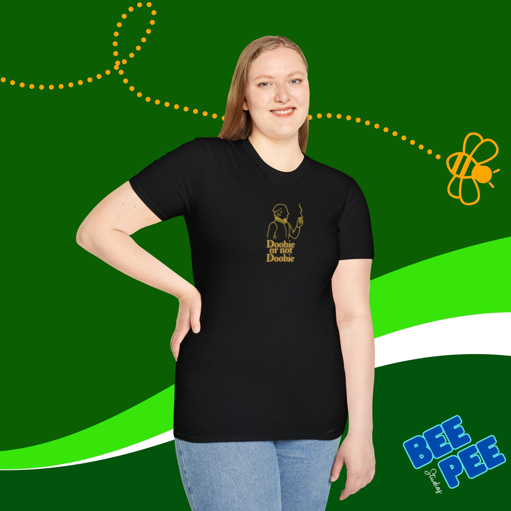 A Shakespearean character with a question. Comfy Unisex Tee product thumbnail image A Shakespearean character with a question. Comfy Unisex Tee product thumbnail image