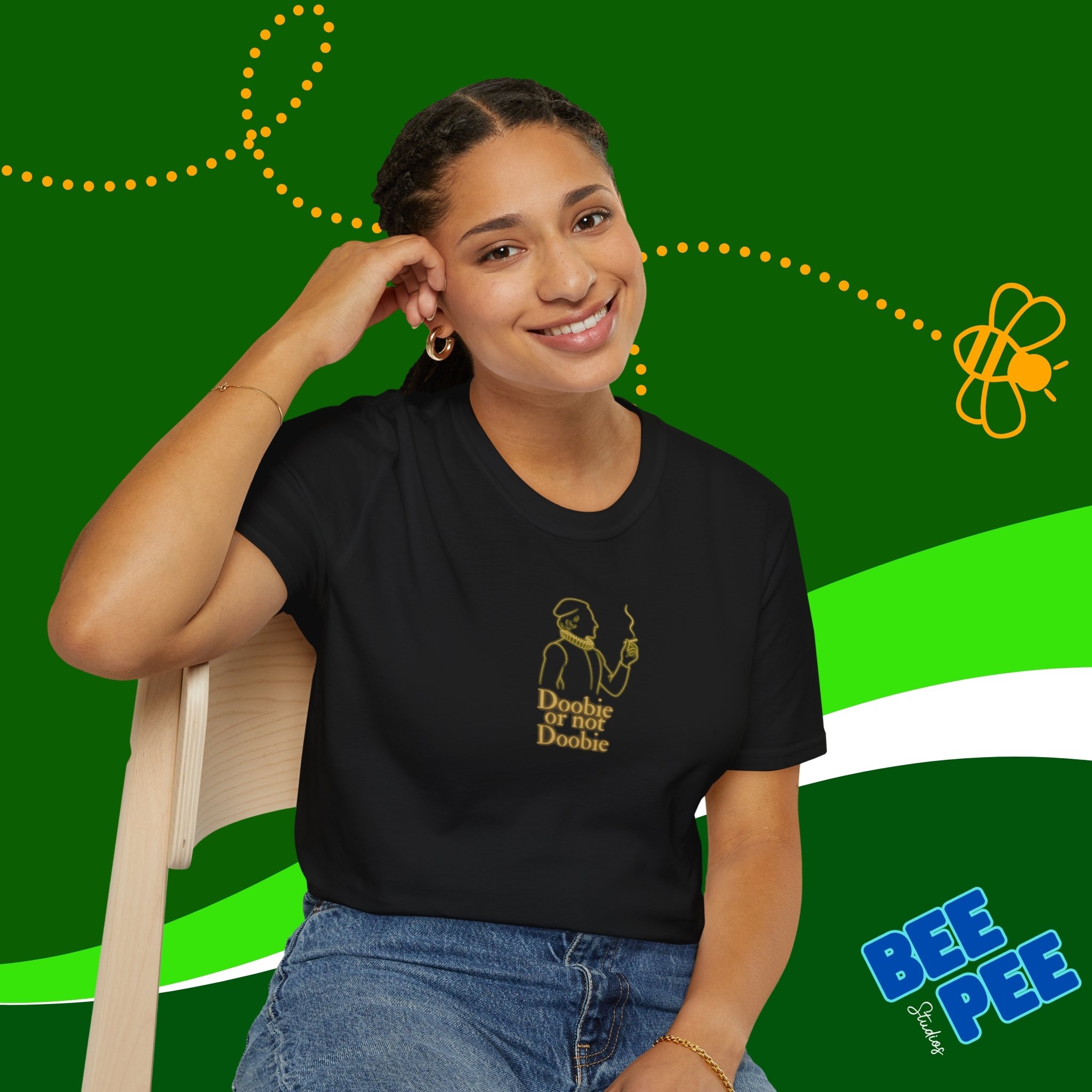 A Shakespearean character with a question. Comfy Unisex Tee product thumbnail image A Shakespearean character with a question. Comfy Unisex Tee product thumbnail image