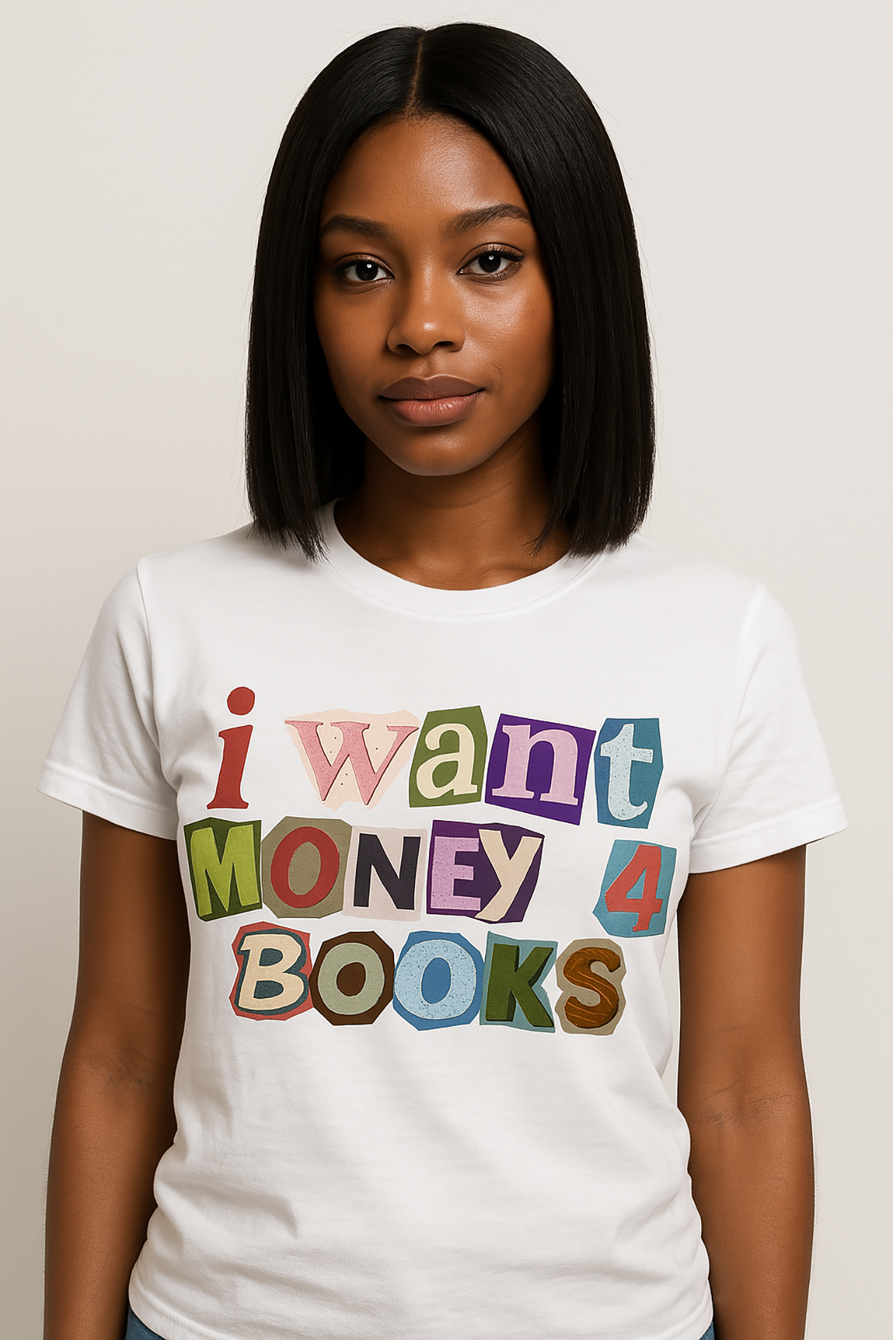 I Want Money 4 Books Tee 