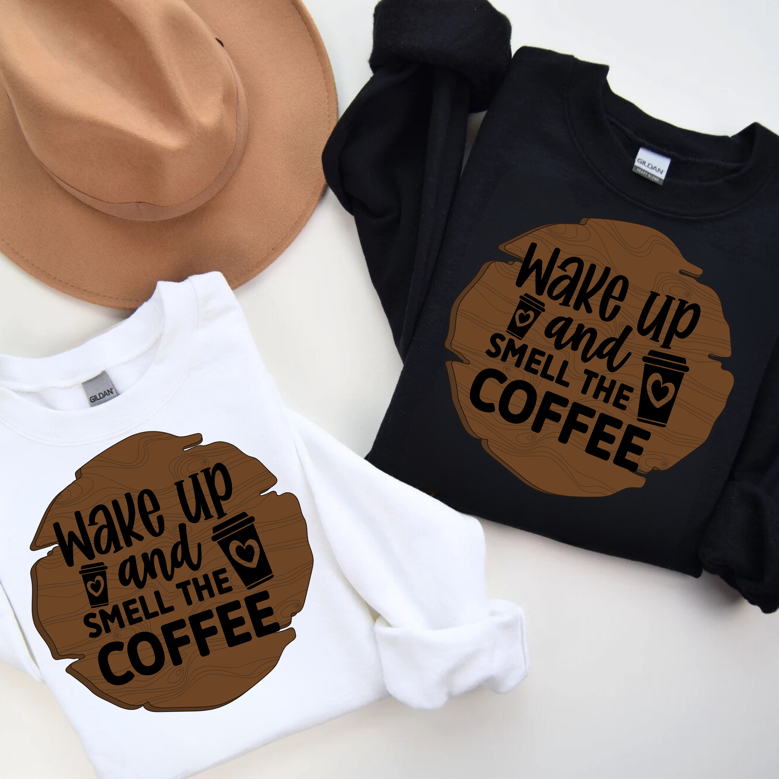 Wake Up and Smell the Coffee Tee | Casual Unisex Shirt, Coffee Lover Gift, Everyday Tee, Fun Graphic Tee, Gift for Coffee Enthusiasts product thumbnail image