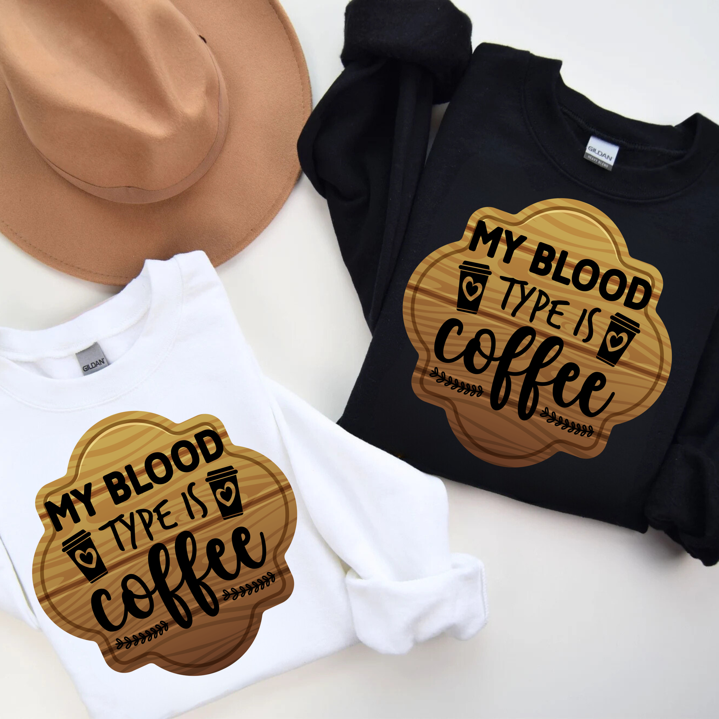 Coffee Lovers Unisex Tee - My Blood Type is Coffee T-Shirt, Gift for Coffee Lovers, Cute Graphic Tee, Birthday Gift, Coffee Theme Apparel product thumbnail image
