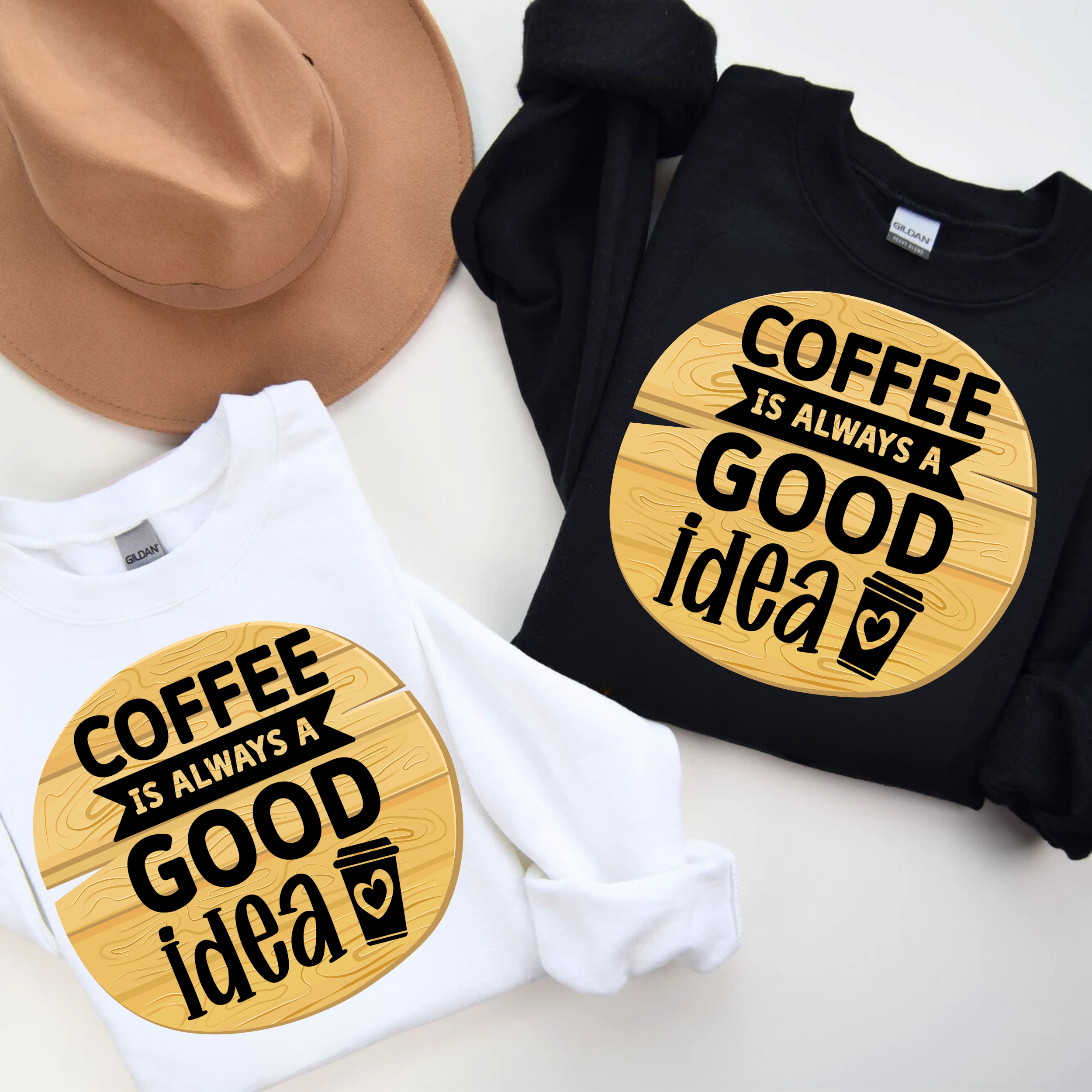 Coffeealways a Good Idea- Fun T-Shirt for Coffee Enthusiasts, Gift for Baristas, Coffee Appreciation Day, Great for Casual Wear product thumbnail image Coffeealways a Good Idea- Fun T-Shirt for Coffee Enthusiasts, Gift for Baristas, Coffee Appreciation Day, Great for Casual Wear product thumbnail image