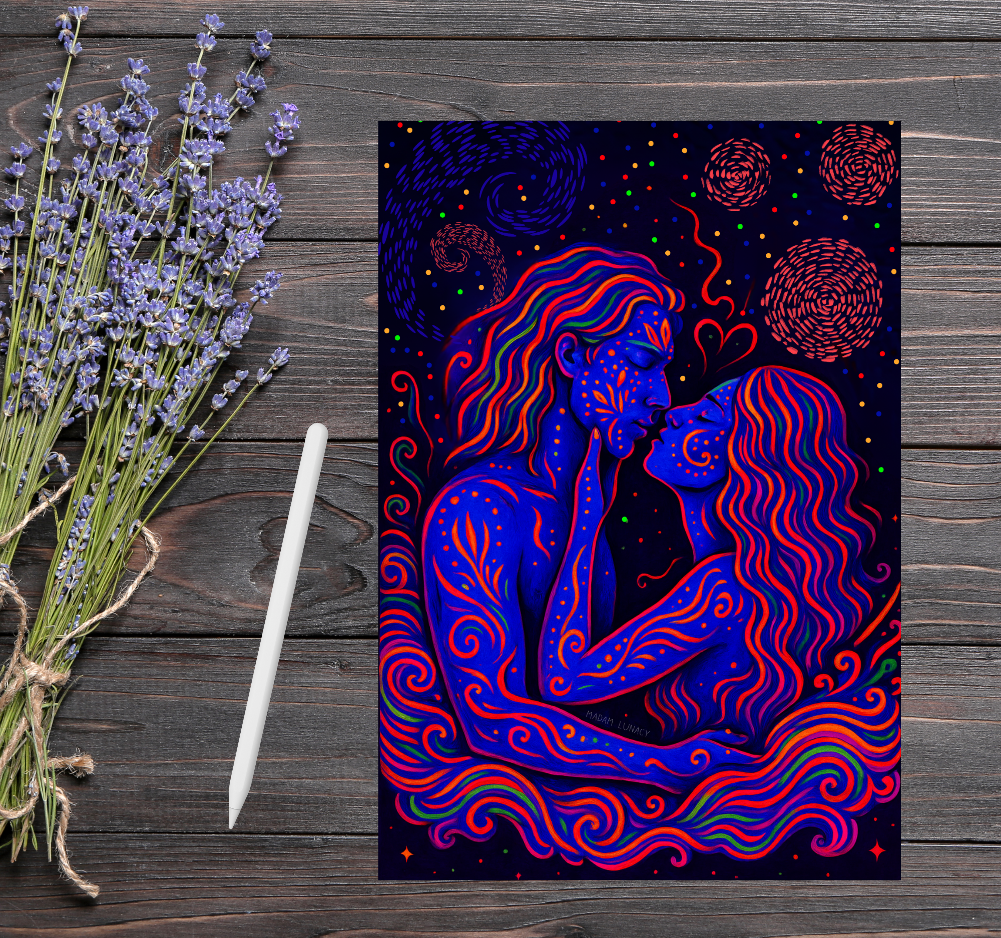 The Orbit of Us. Art by Madam Lunacy - ART PRINT │Dreamscape Art Portal  product thumbnail image