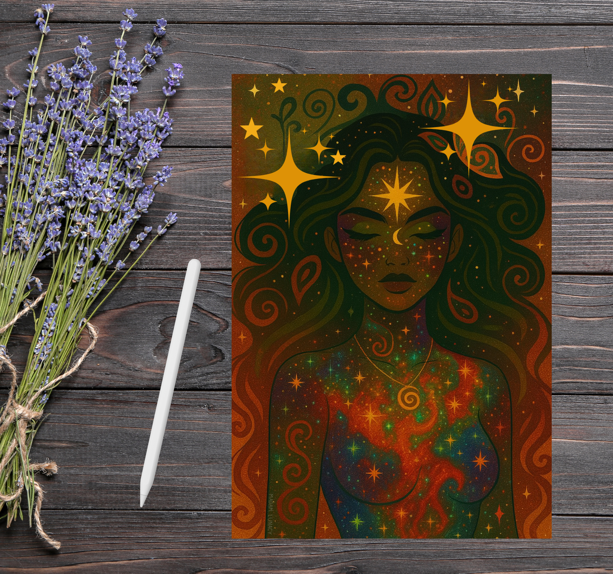 Pulse of The Aether. Art by Madam Lunacy - ART PRINT │Dreamscape Art Portal 
