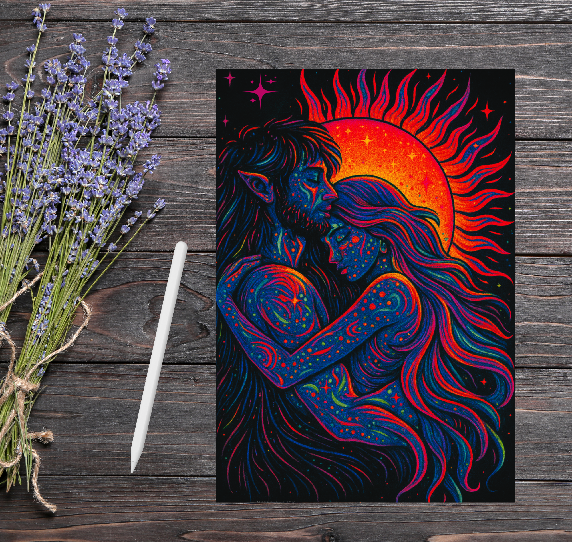 Divine Protection. Art by Madam Lunacy - ART PRINT │Dreamscape Art Portal  product thumbnail image