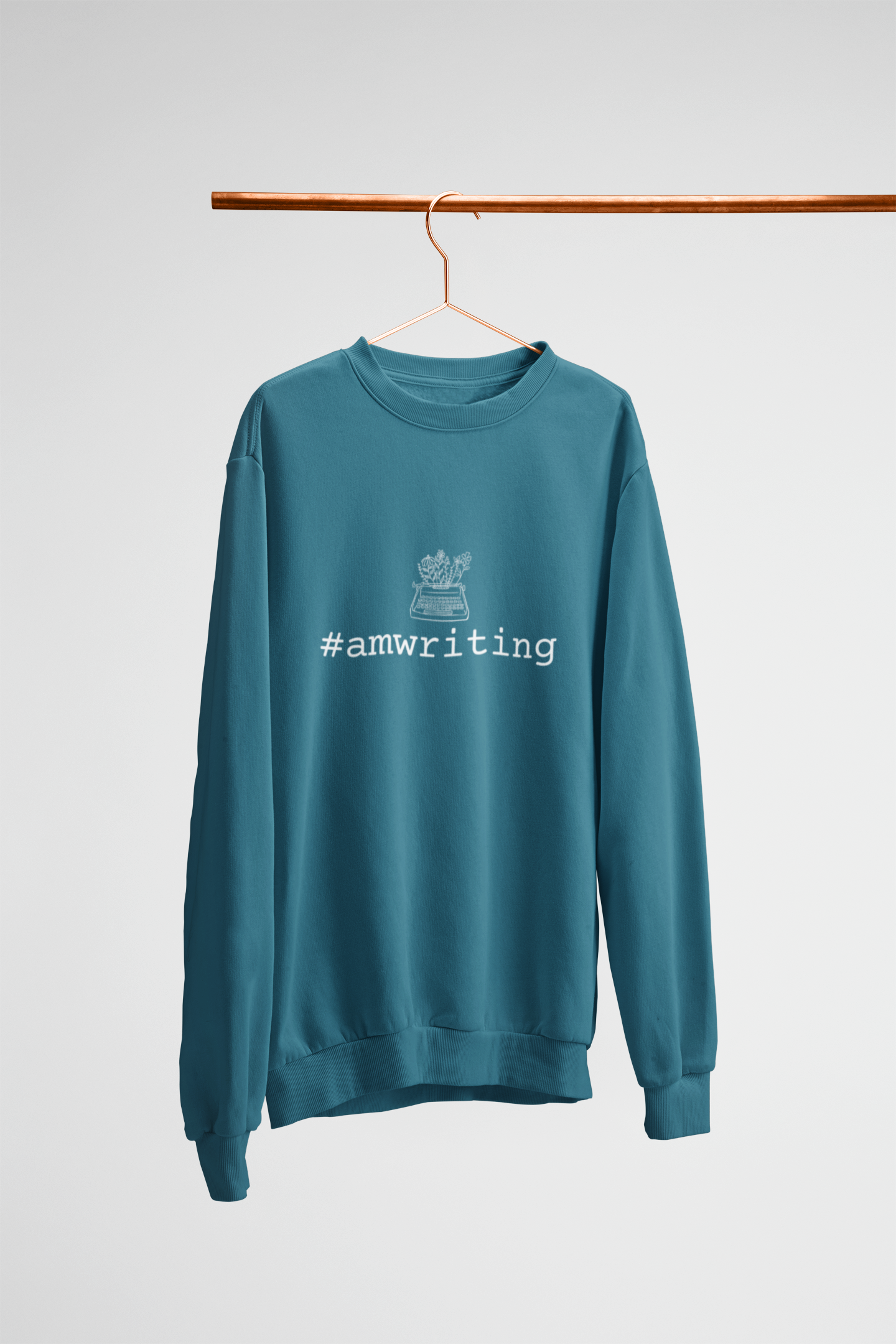 Cozy Writing Sweatshirt, Unisex Relaxed Fit Garment-Dyed Crew, Gift for Writers, #amwriting, Creative Writing Apparel, Comfy Everyday Wear product thumbnail image
