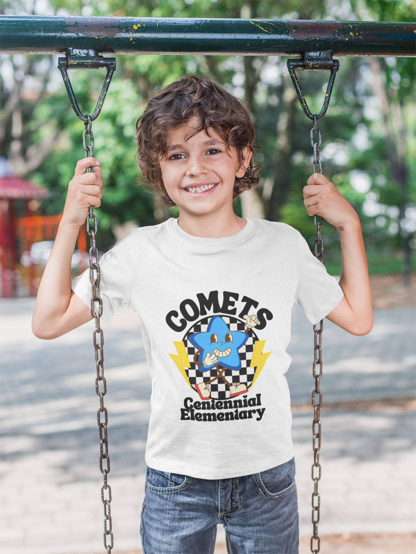 Centennial Comets Kids Tee, School Spirit Shirt, Kids Graphic Tee, Fun Playwear, Comets Merchandise, Birthday Gift for Kids product thumbnail image Centennial Comets Kids Tee, School Spirit Shirt, Kids Graphic Tee, Fun Playwear, Comets Merchandise, Birthday Gift for Kids product thumbnail image