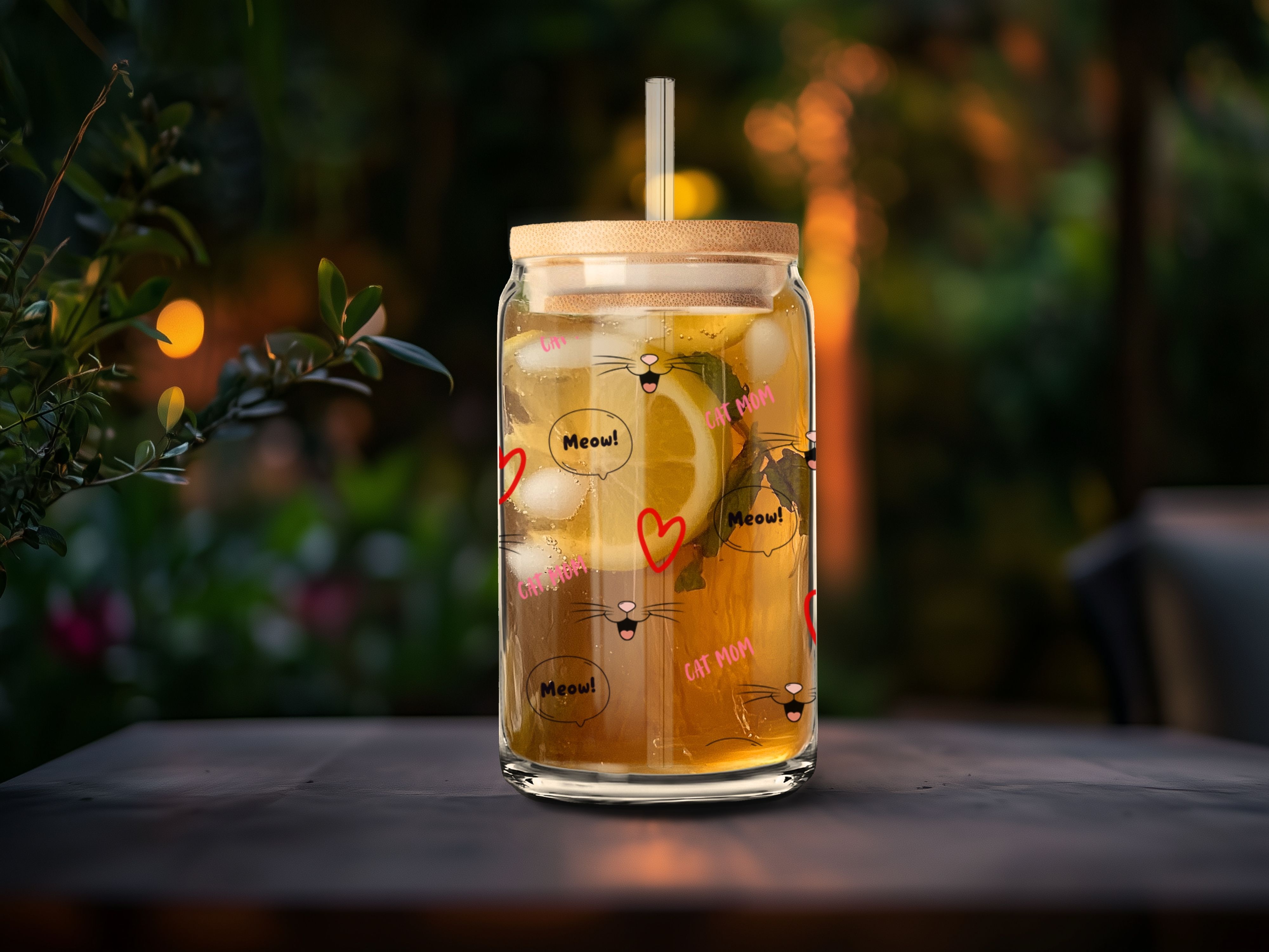 Cute Cat Mom Sipper Glass product thumbnail image Cute Cat Mom Sipper Glass product thumbnail image