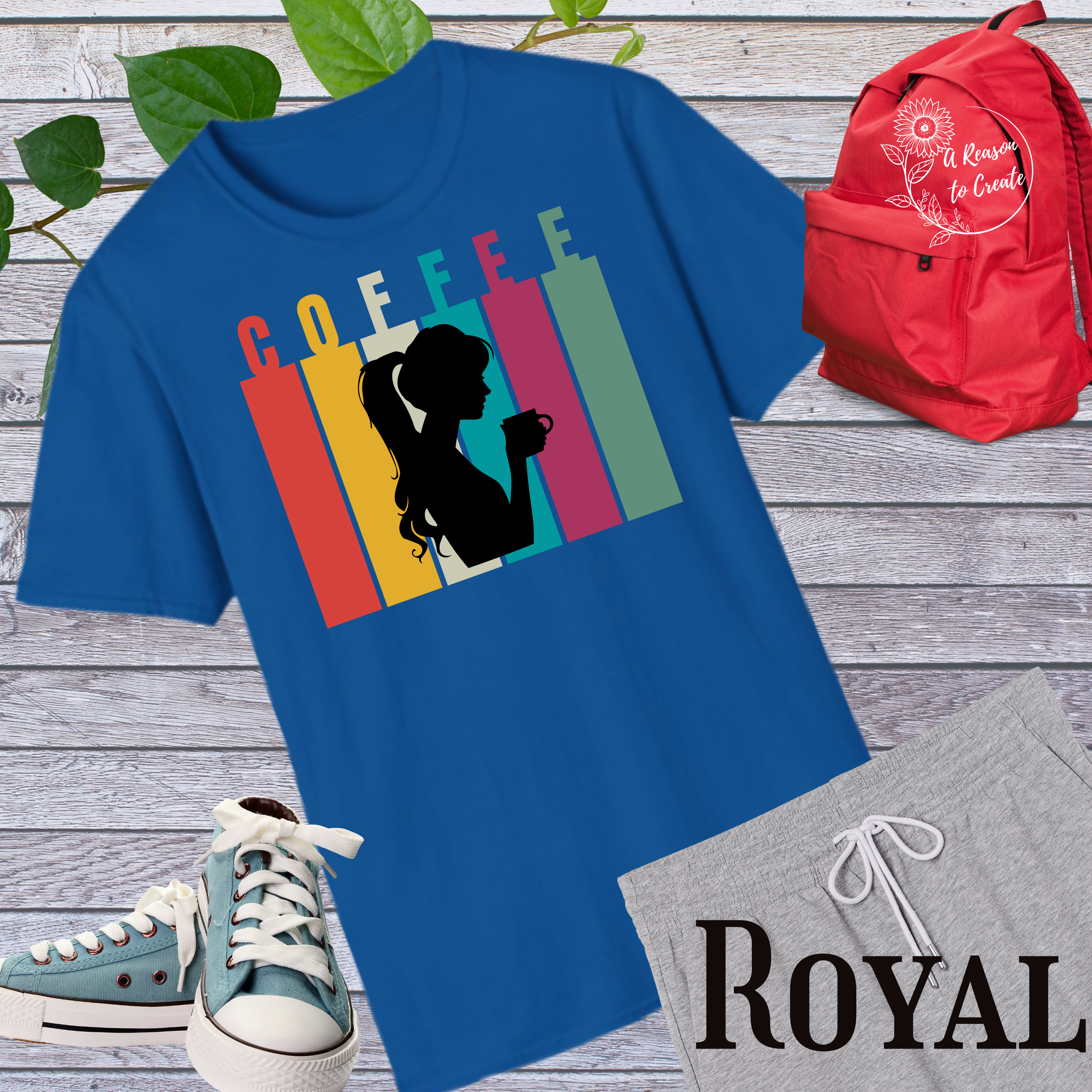 Coffee Lover's Unisex Softstyle T-Shirt - Vintage Coffee Silhouette Tee, Gift for Coffee Enthusiasts, Casual Wear, Fun Coffee Shirt product thumbnail image