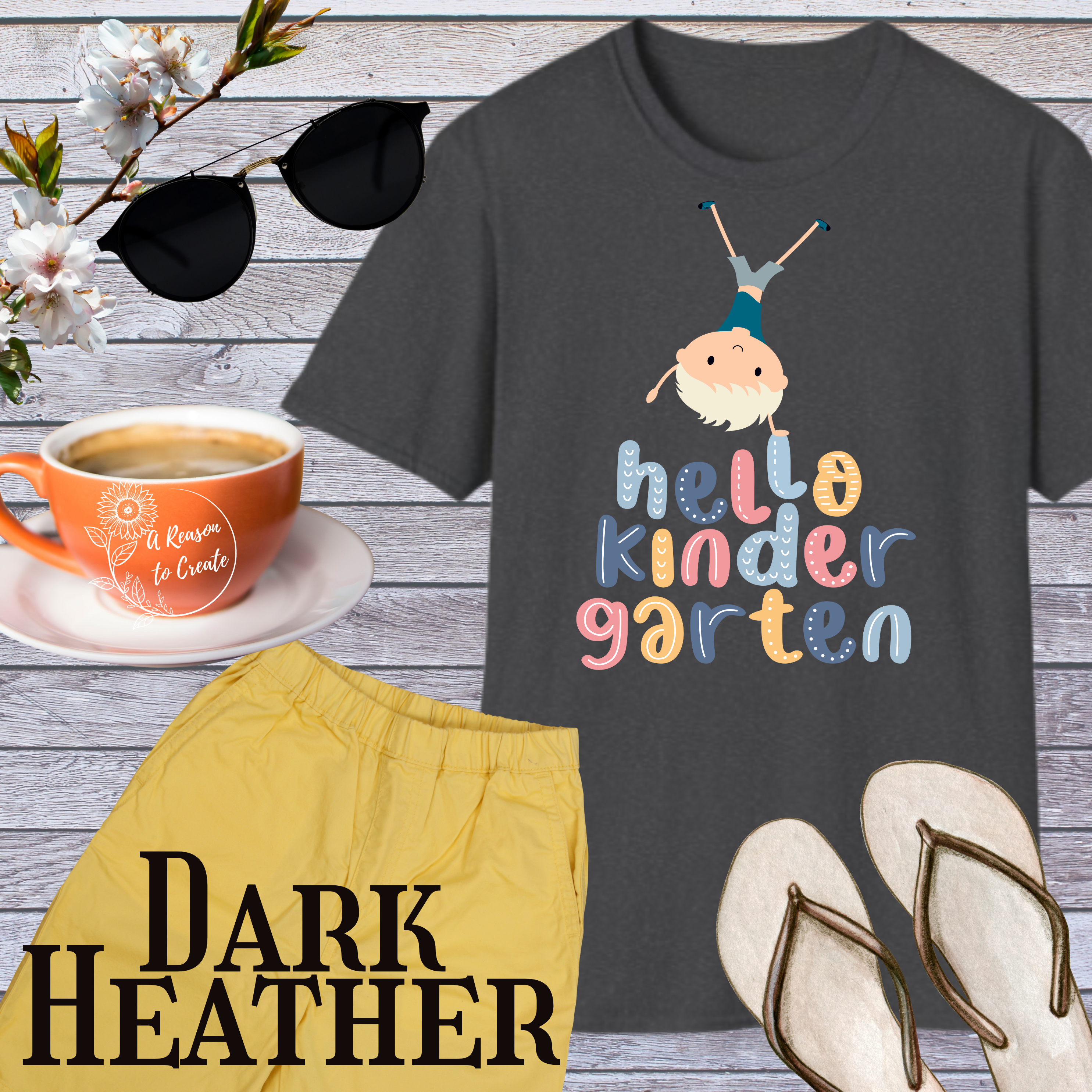 Hello Kindergarten Unisex T-Shirt, Back to School Shirt, Kids Gift, Teacher Appreciation, Fun Classroom Tee product thumbnail image