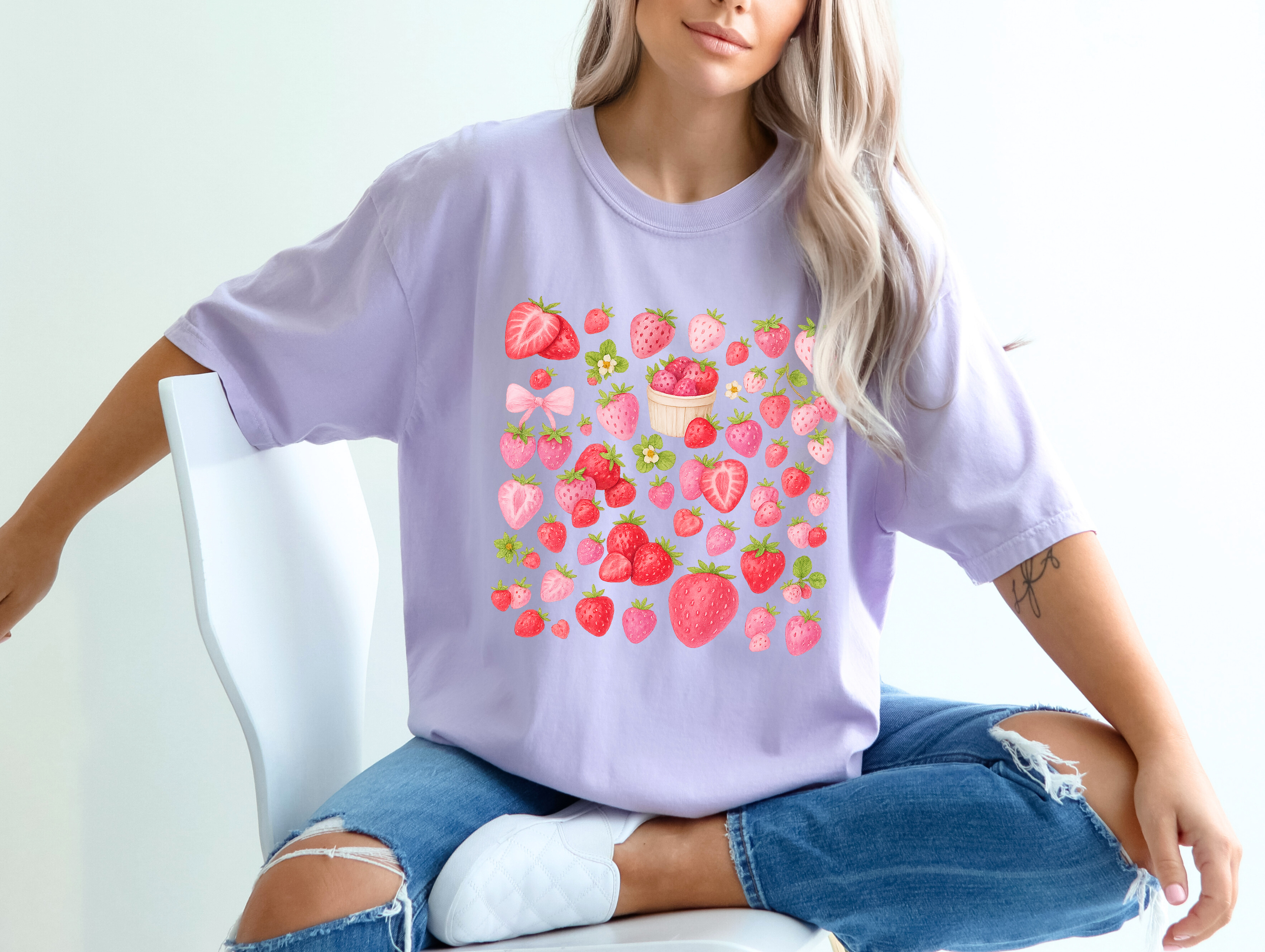 Strawberry Shirt Comfort Colors Pink Tee – Cute Fruit Graphic T-Shirt, Whimsical Berry Top, Juicy Summer Gift Idea product thumbnail image Strawberry Shirt Comfort Colors Pink Tee – Cute Fruit Graphic T-Shirt, Whimsical Berry Top, Juicy Summer Gift Idea product thumbnail image