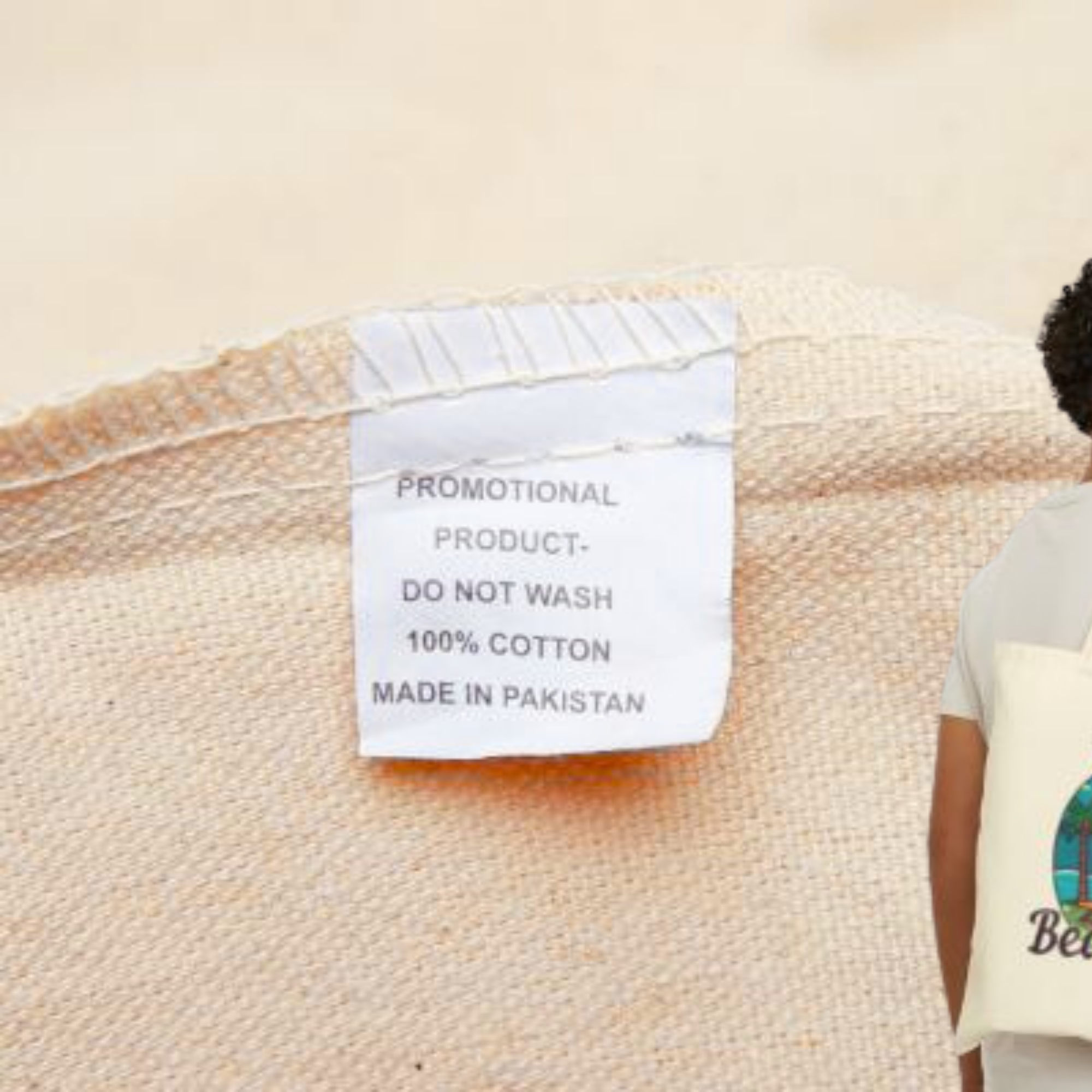 Lets Go Beaching Cotton Canvas Tote Bag Summer Beach Bag with Tropical Design Reusable Eco-Friendly Market Bag Vacation Gift Idea product thumbnail image